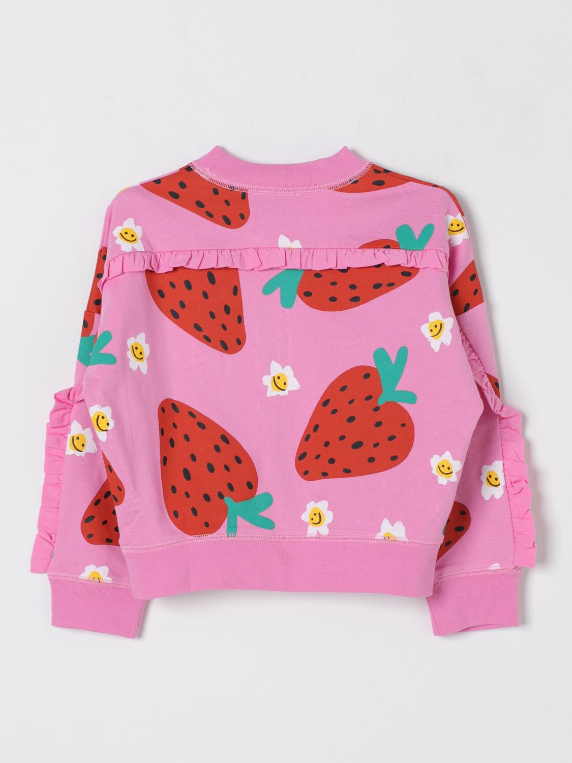 STELLA MCCARTNEY KIDS MAGLIA: Felpa stampata Stella McCartney Kids in cotone, Rosa - Img 2