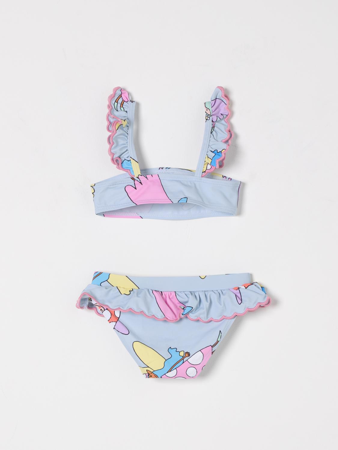 STELLA MCCARTNEY KIDS COSTUME: Costume da bagno bikini Stella McCartney Kids, Celeste - Img 2