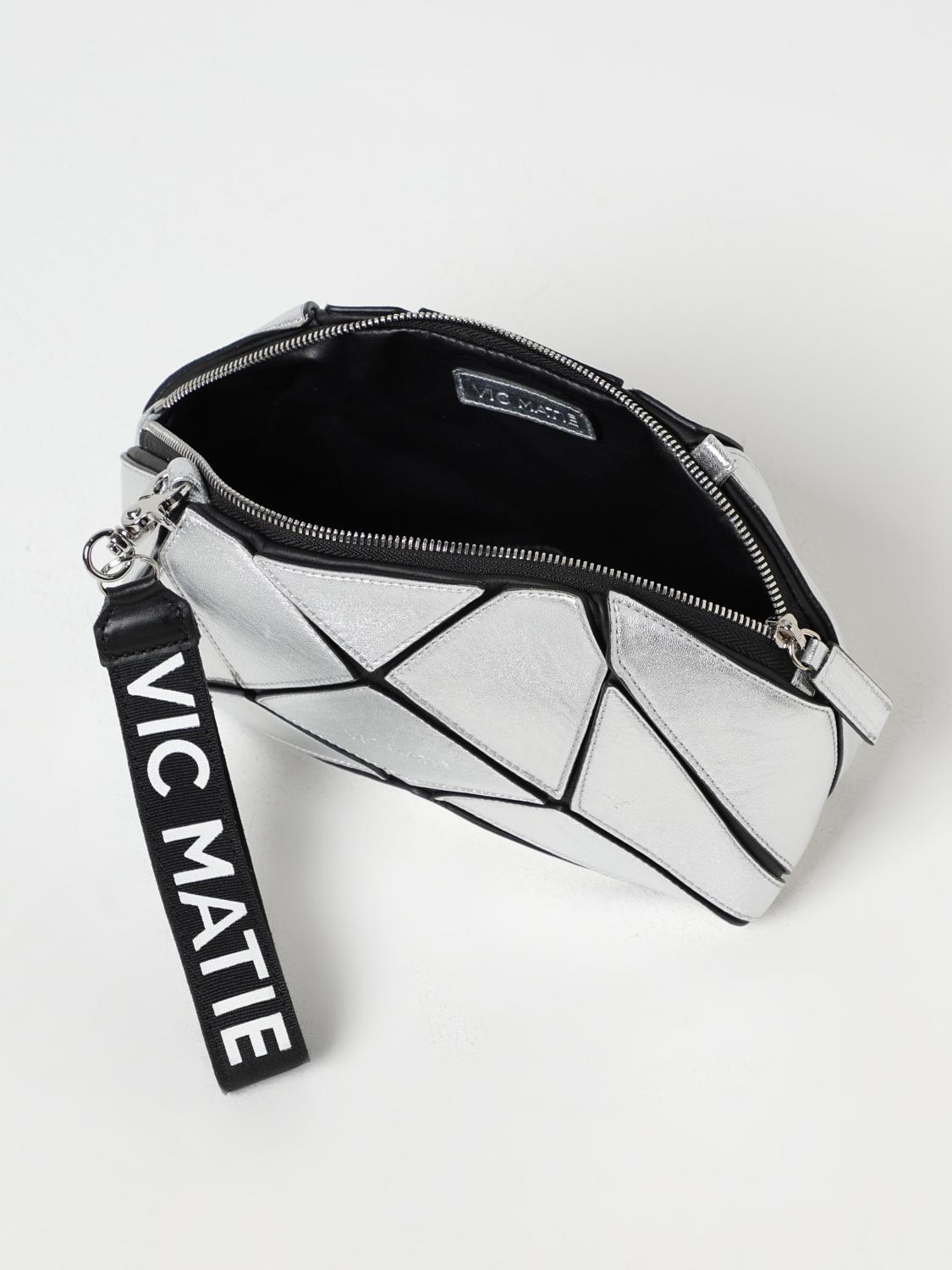 VIC MATIÉ UMHÄNGETASCHE: Schultertasche damen Vic MatiÉ, Silber - Img 3