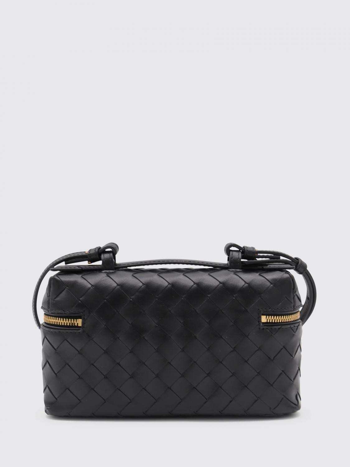 BOTTEGA VENETA MINI BAG: Bottega Veneta Bang Bang Woven Leather Bag, Black - Img 2