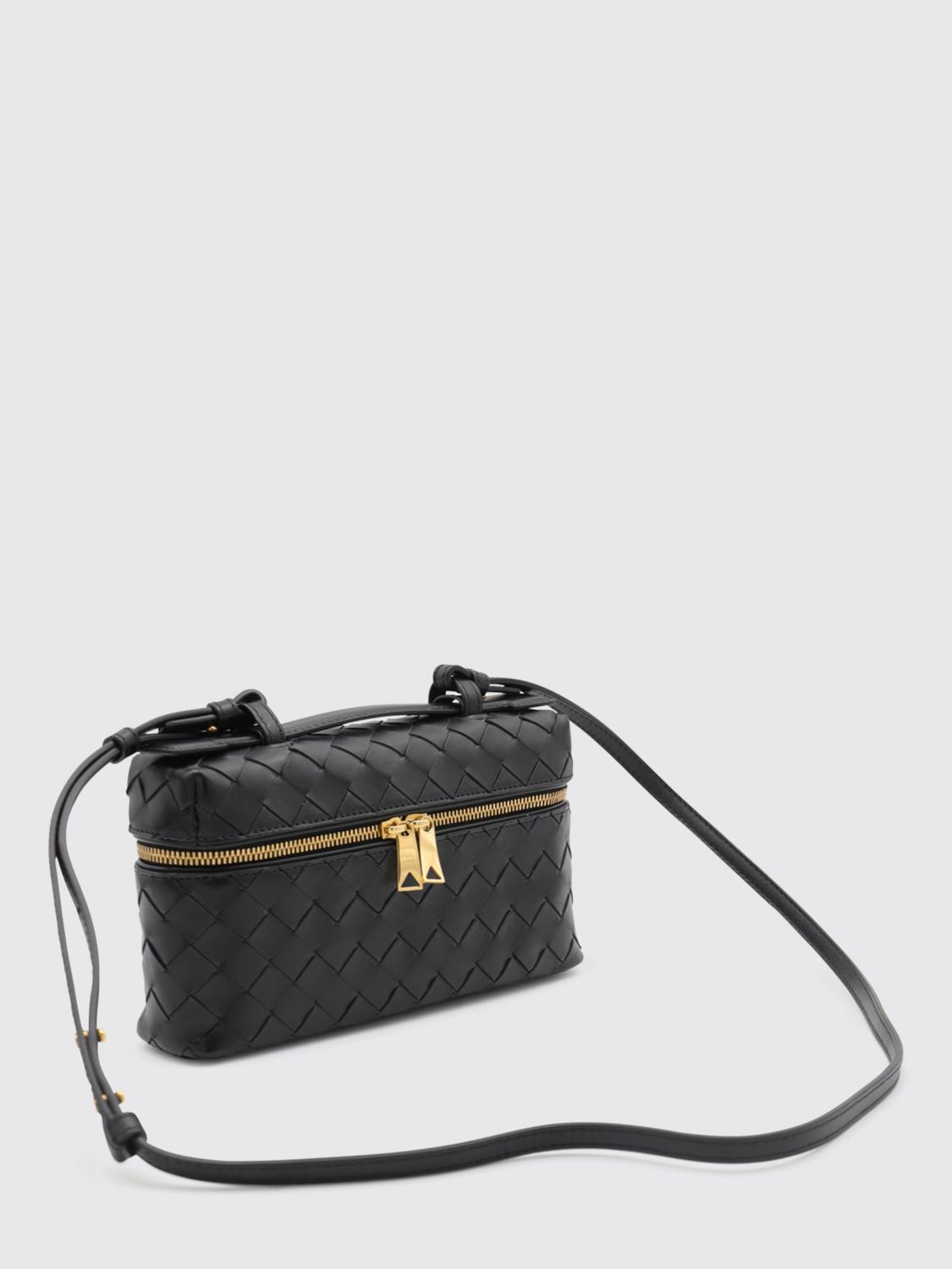 BOTTEGA VENETA MINI BAG: Bottega Veneta Bang Bang Woven Leather Bag, Black - Img 3