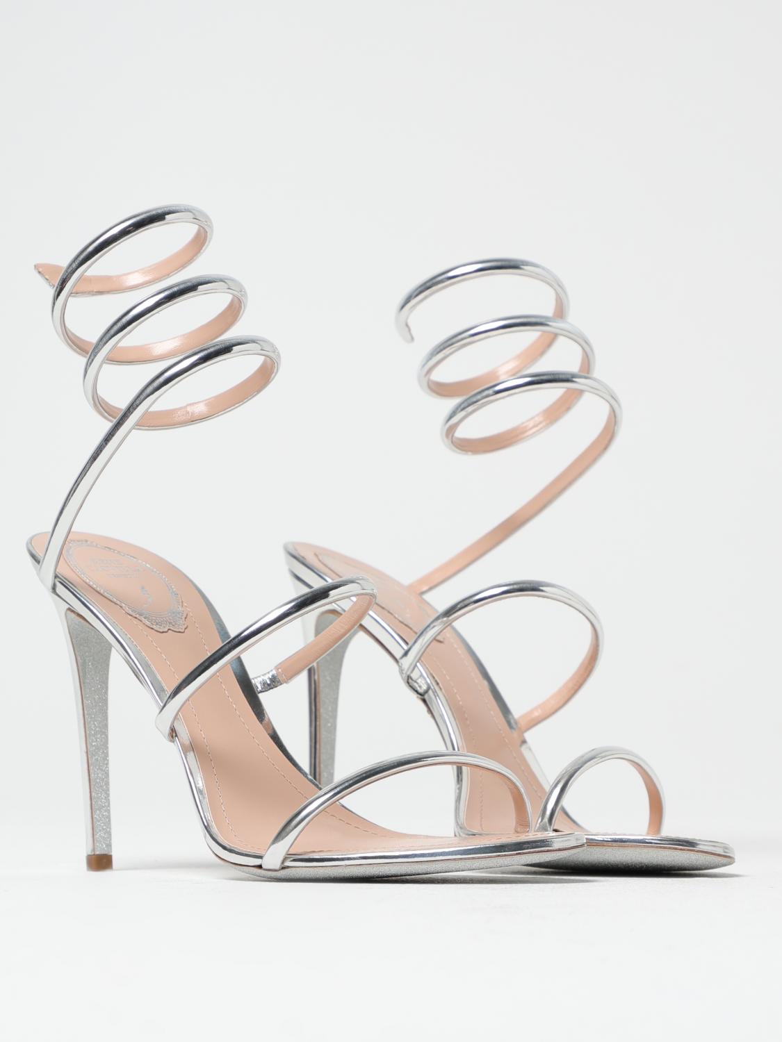 RENE CAOVILLA HEELED SANDALS: Shoes woman Rene Caovilla, Silver - Img 2