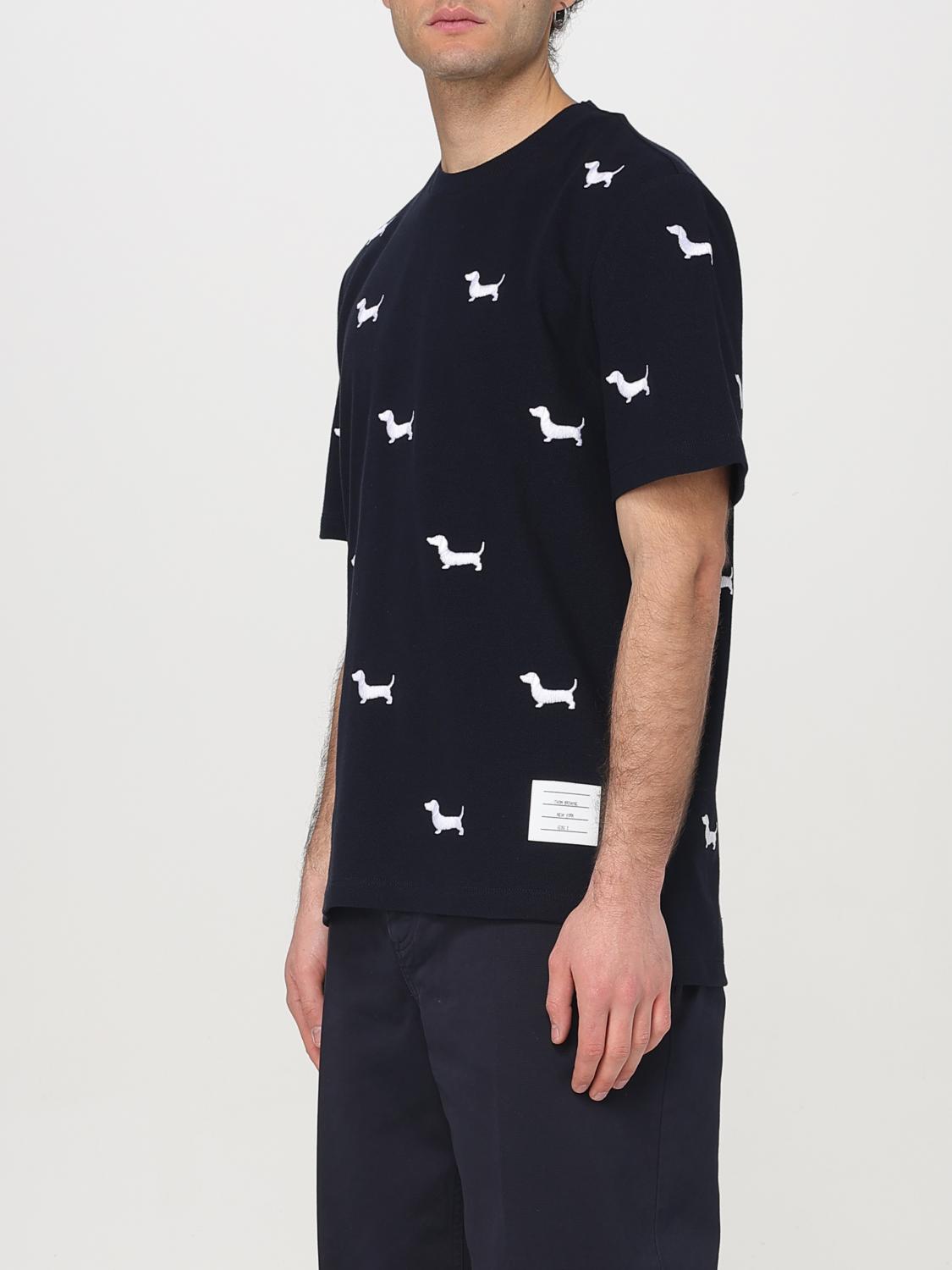 THOM BROWNE T-SHIRT: T-shirt herren Thom Browne, Navy - Img 4