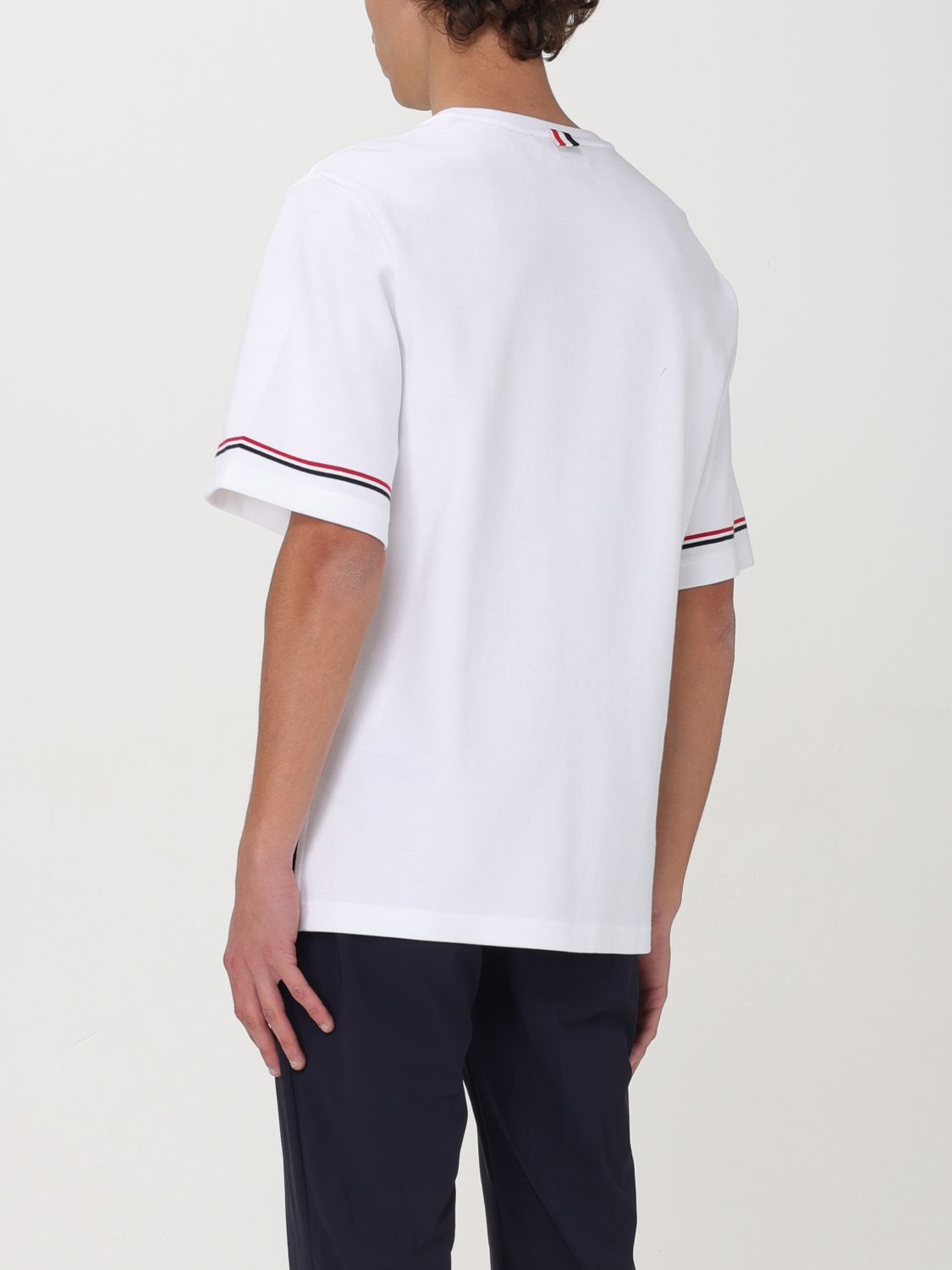 THOM BROWNE T-SHIRT: T-shirt homme Thom Browne, Blanc - Img 2