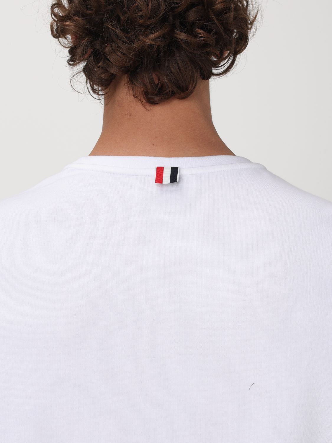 THOM BROWNE T-SHIRT: T-shirt homme Thom Browne, Blanc - Img 4