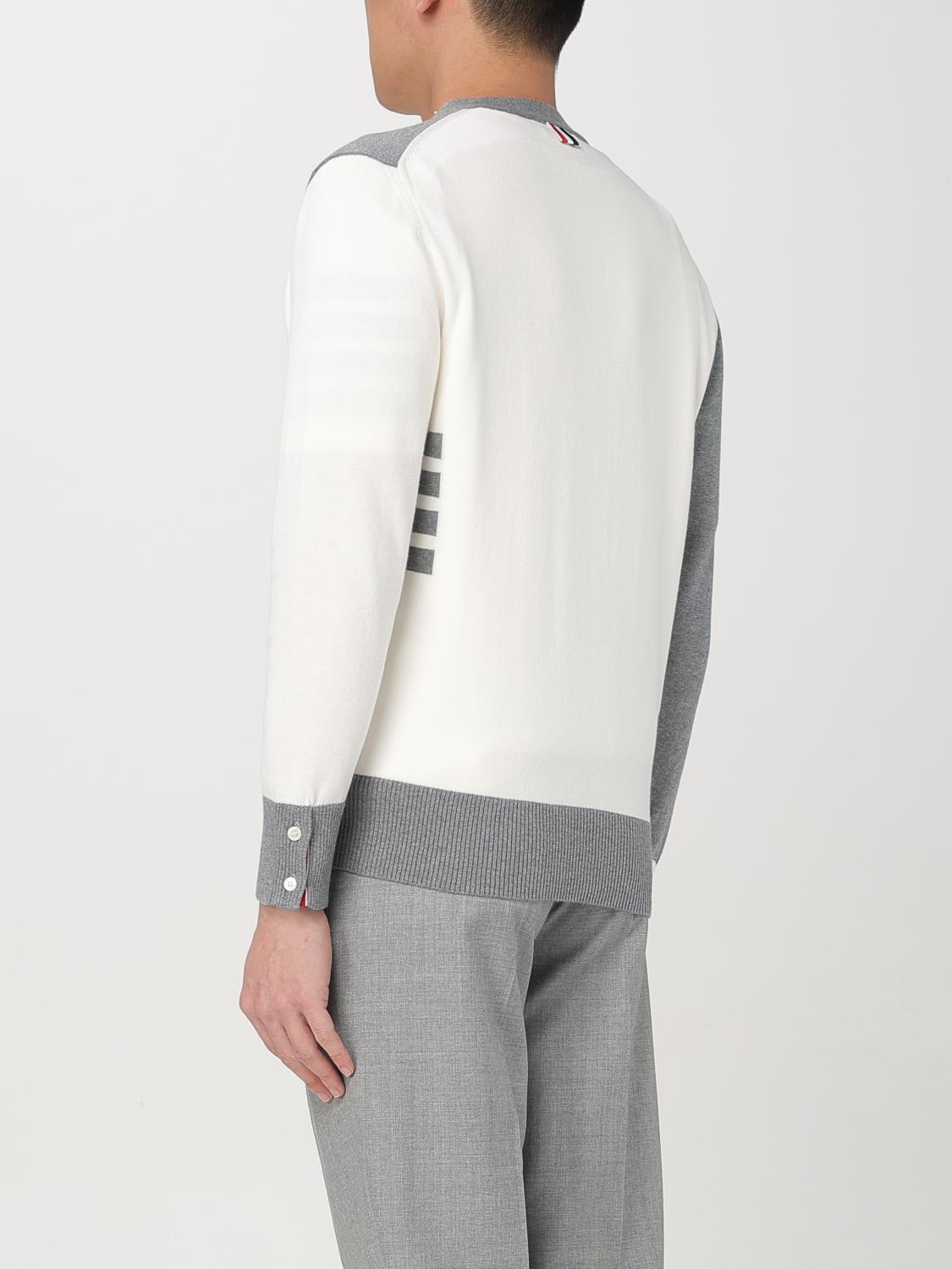 THOM BROWNE SWEATER: Sweater men Thom Browne, Grey - Img 3