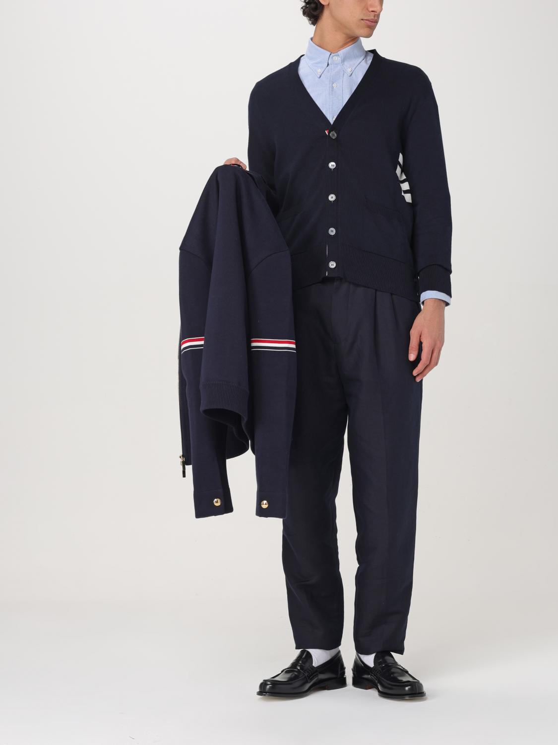 THOM BROWNE SWEATER: Sweater men Thom Browne, Navy - Img 2