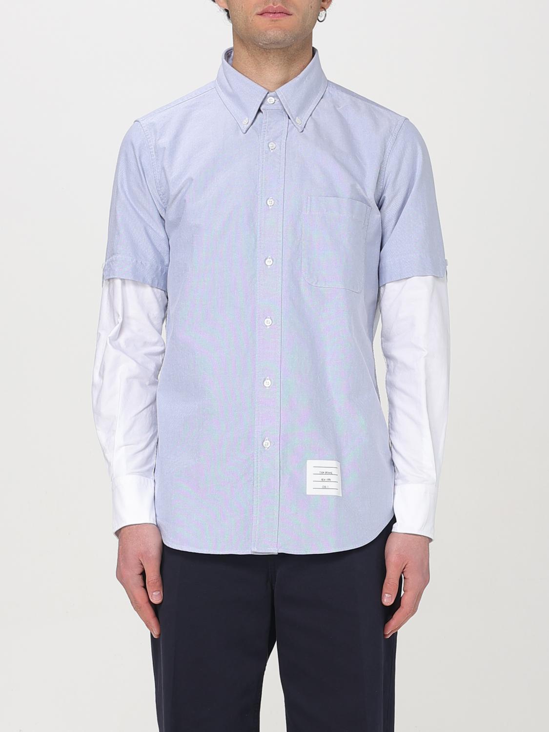 THOM BROWNE SHIRT: Shirt men Thom Browne, Gnawed Blue - Img 1