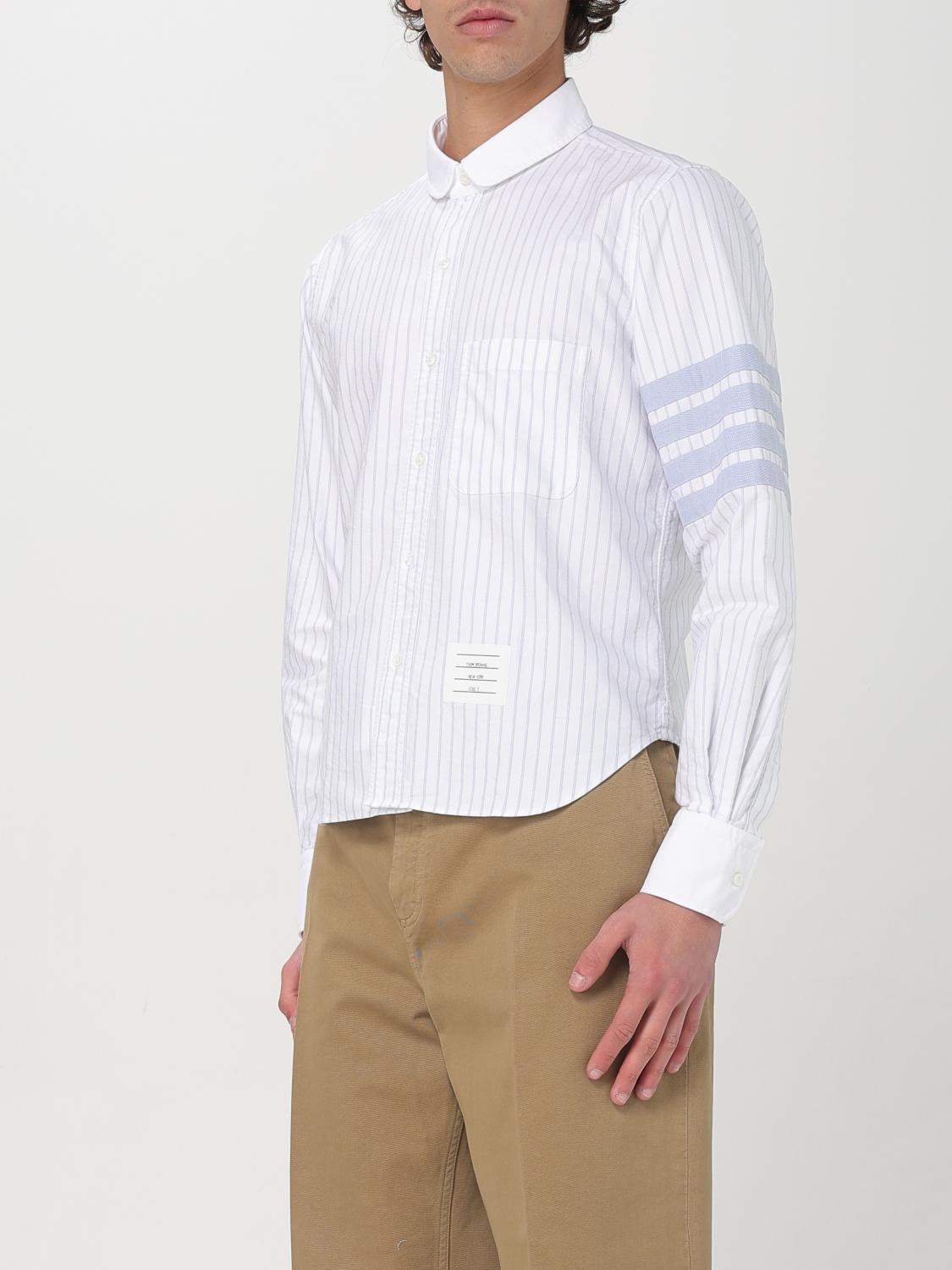 THOM BROWNE CAMICIA: Camicia uomo thom browne, Celeste - Img 4