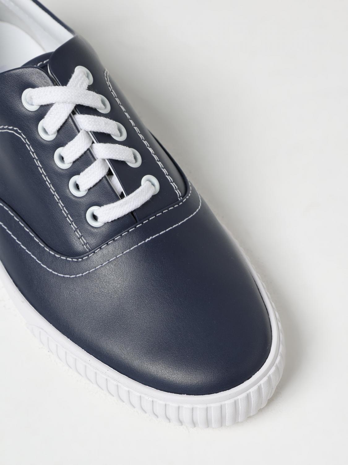 THOM BROWNE SNEAKERS: Sneakers Thom Browne in pelle , Blue Navy - Img 4