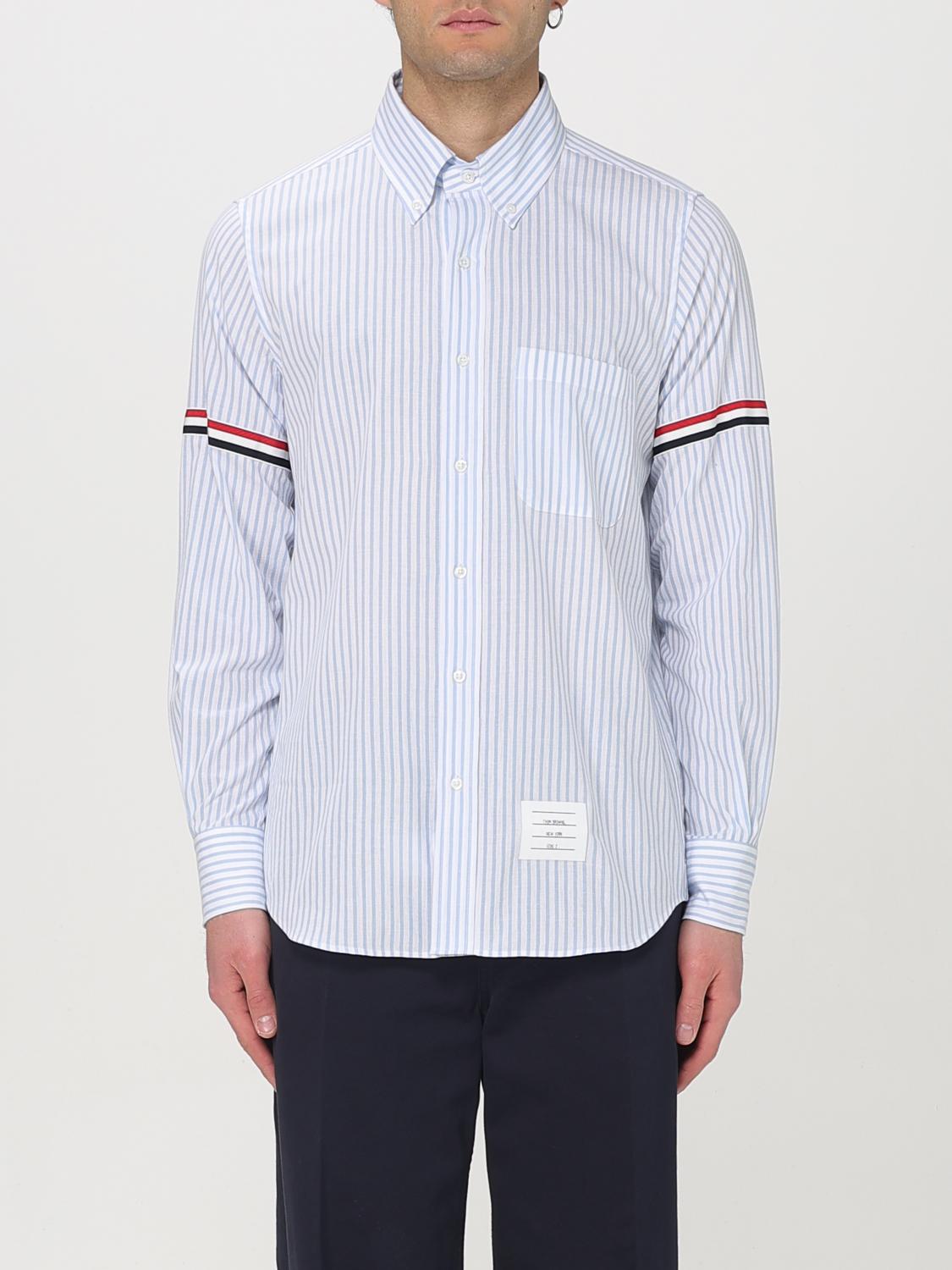 THOM BROWNE SHIRT: Shirt men Thom Browne, Sky Blue - Img 1