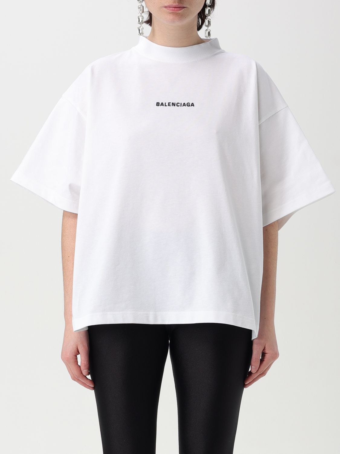 BALENCIAGA T-SHIRT: T-shirt femme Balenciaga, Blanc - Img 1