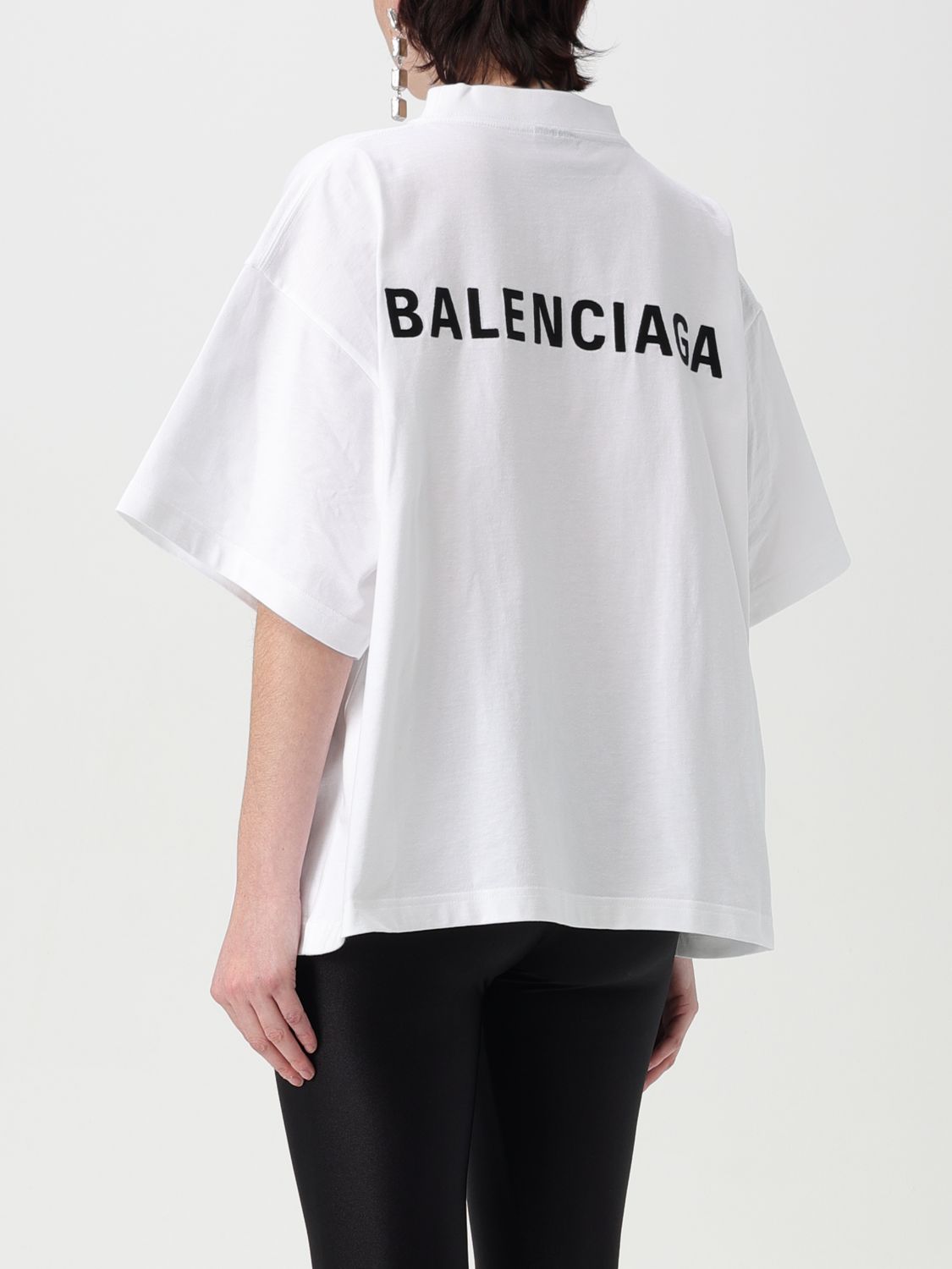 BALENCIAGA T-SHIRT: T-shirt femme Balenciaga, Blanc - Img 3