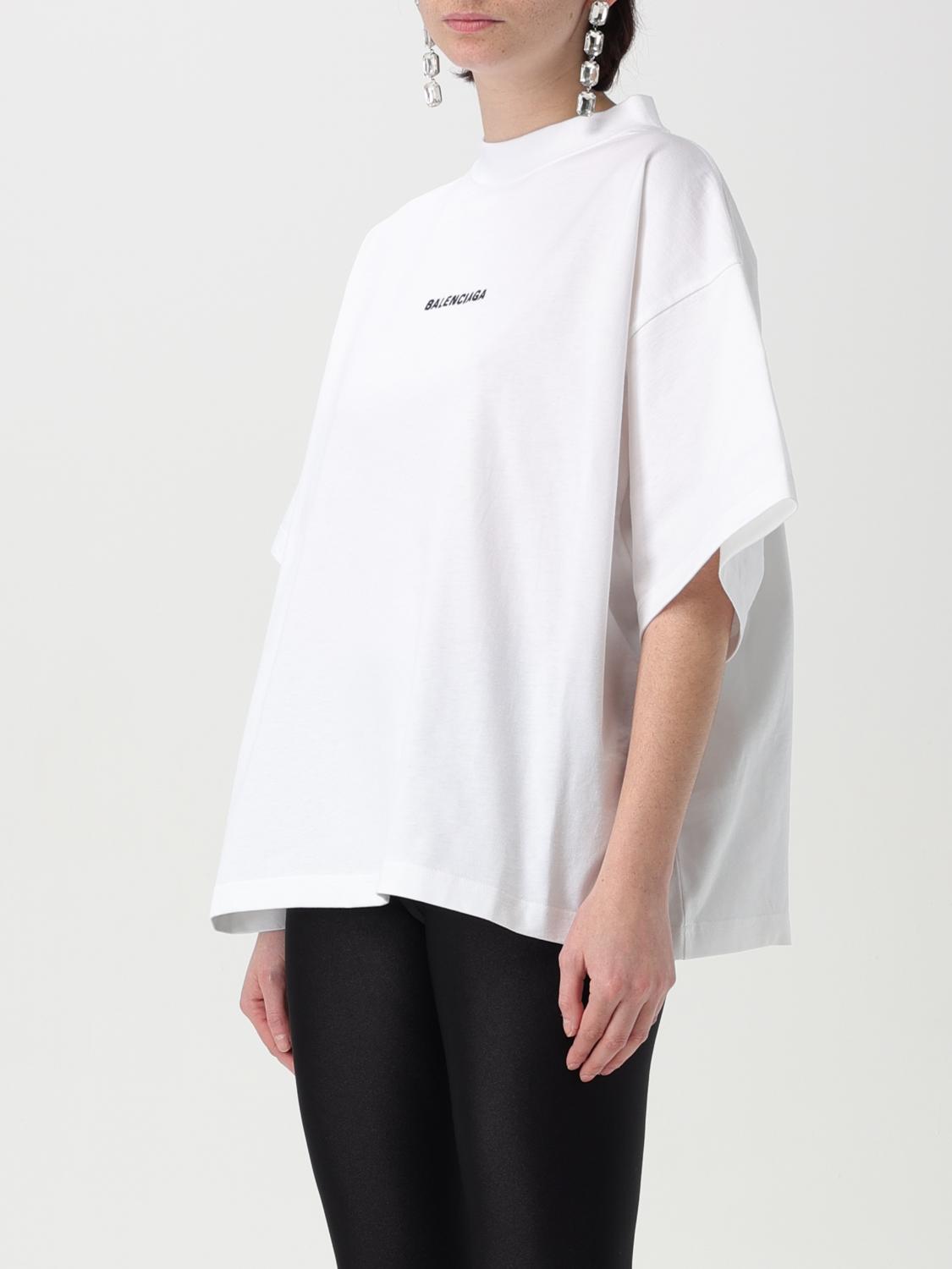 BALENCIAGA T-SHIRT: T-shirt femme Balenciaga, Blanc - Img 4