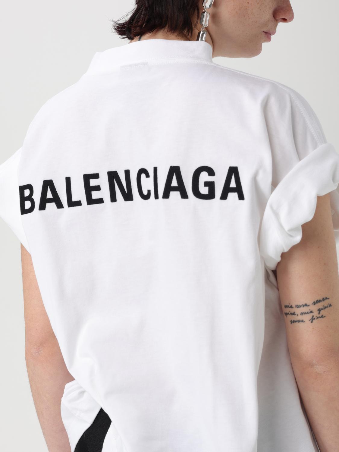 BALENCIAGA T-SHIRT: T-shirt femme Balenciaga, Blanc - Img 5