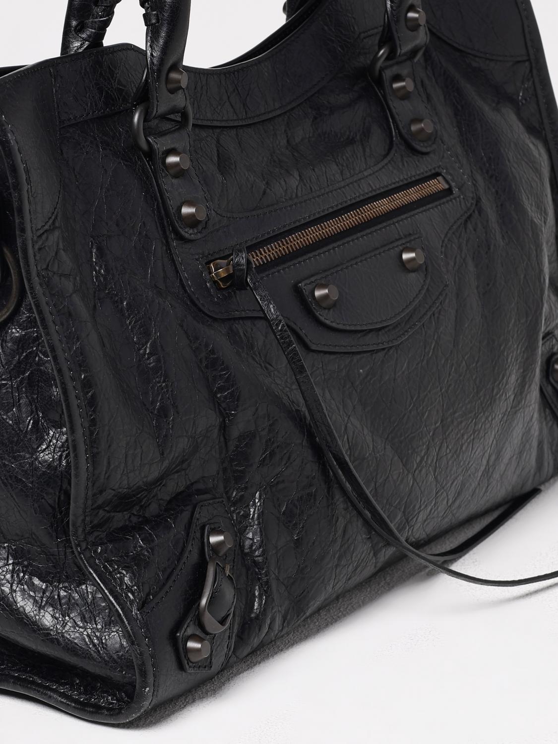 BALENCIAGA BORSA A MANO: Borsa Le City Balenciaga in pelle Arena , Nero - Img 4