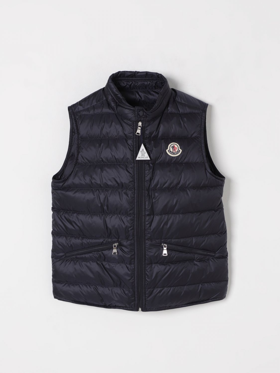 MONCLER JACKET: Jacket kids Moncler, Navy - Img 1