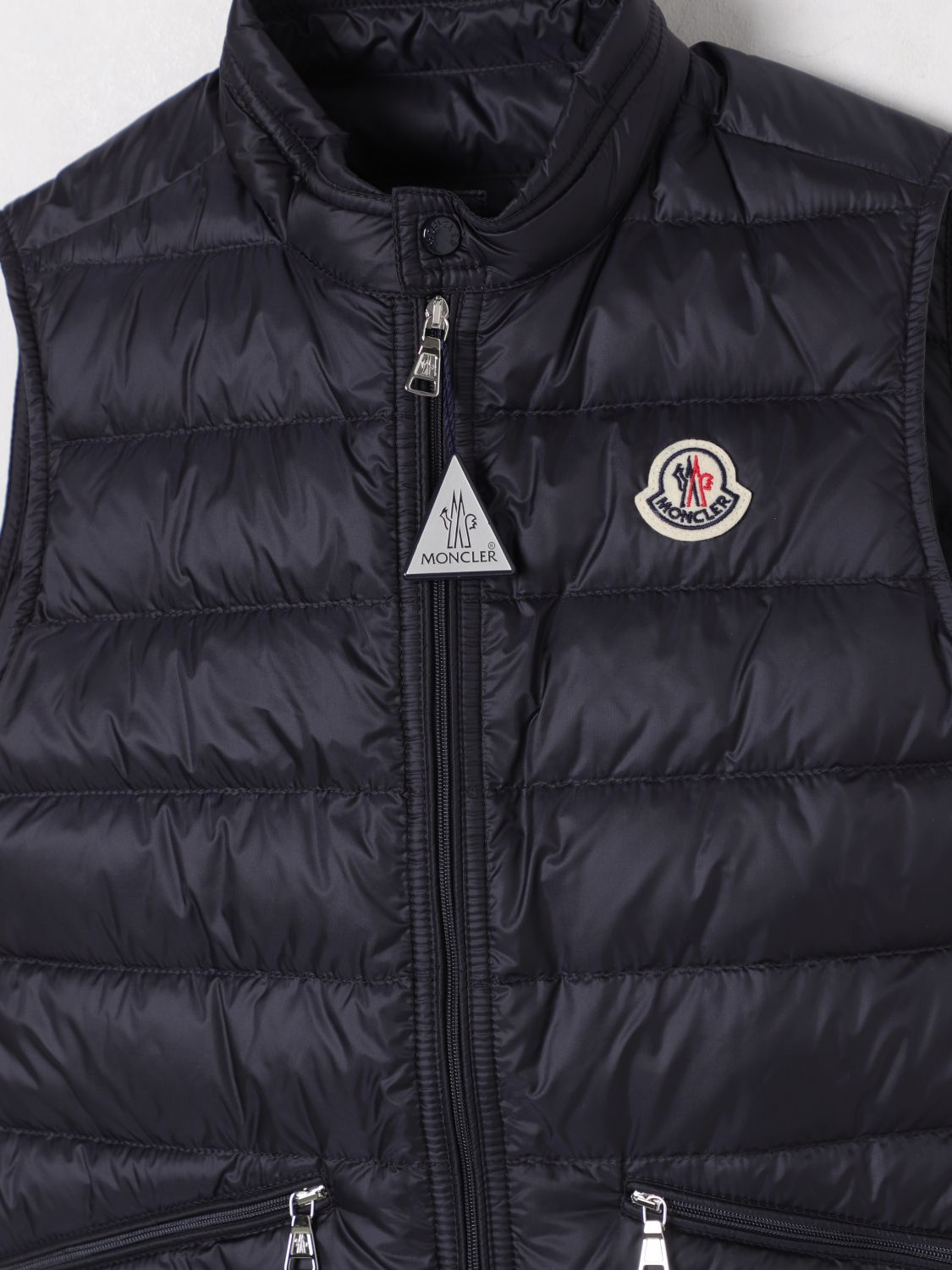 MONCLER JACKET: Jacket kids Moncler, Navy - Img 3