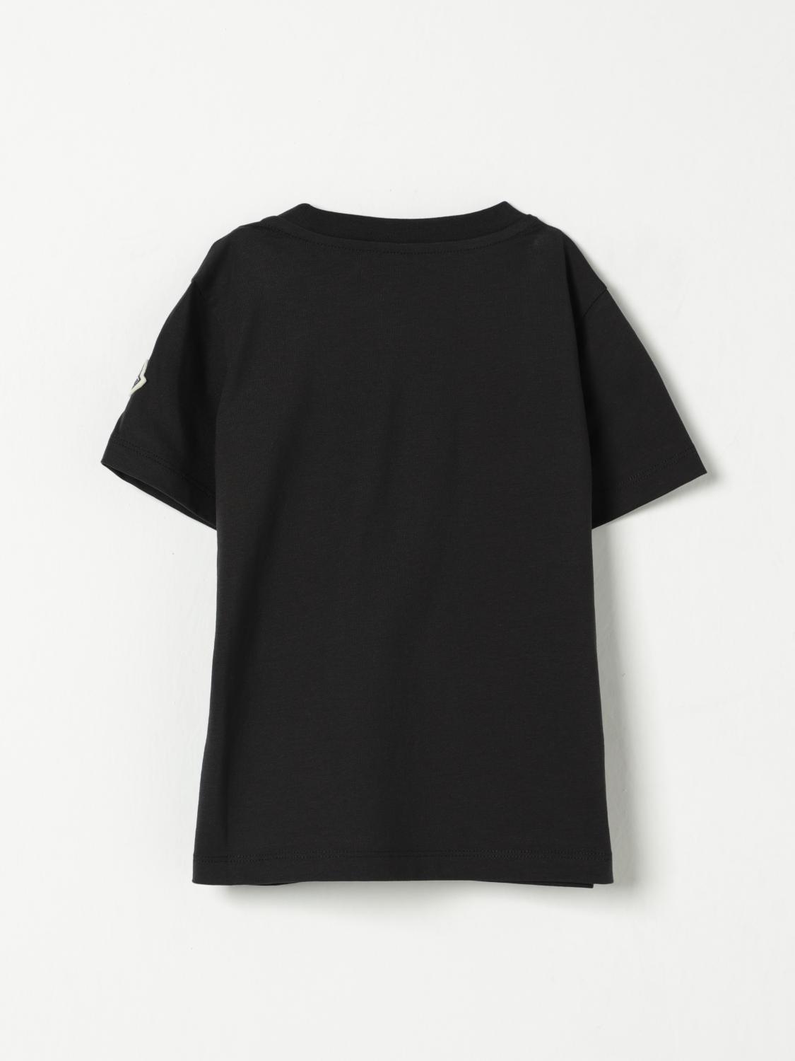 MONCLER T-SHIRT: T-shirt enfant Moncler, Noir - Img 2