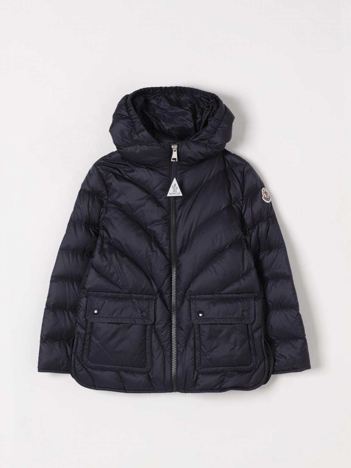 MONCLER JACKET: Jacket kids Moncler, Navy - Img 1