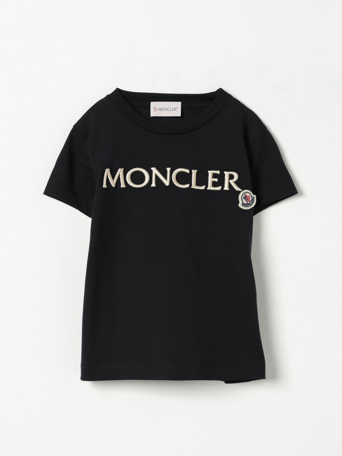 MONCLER CAMISETAS: Camisetas niños Moncler, Negro - Img 1