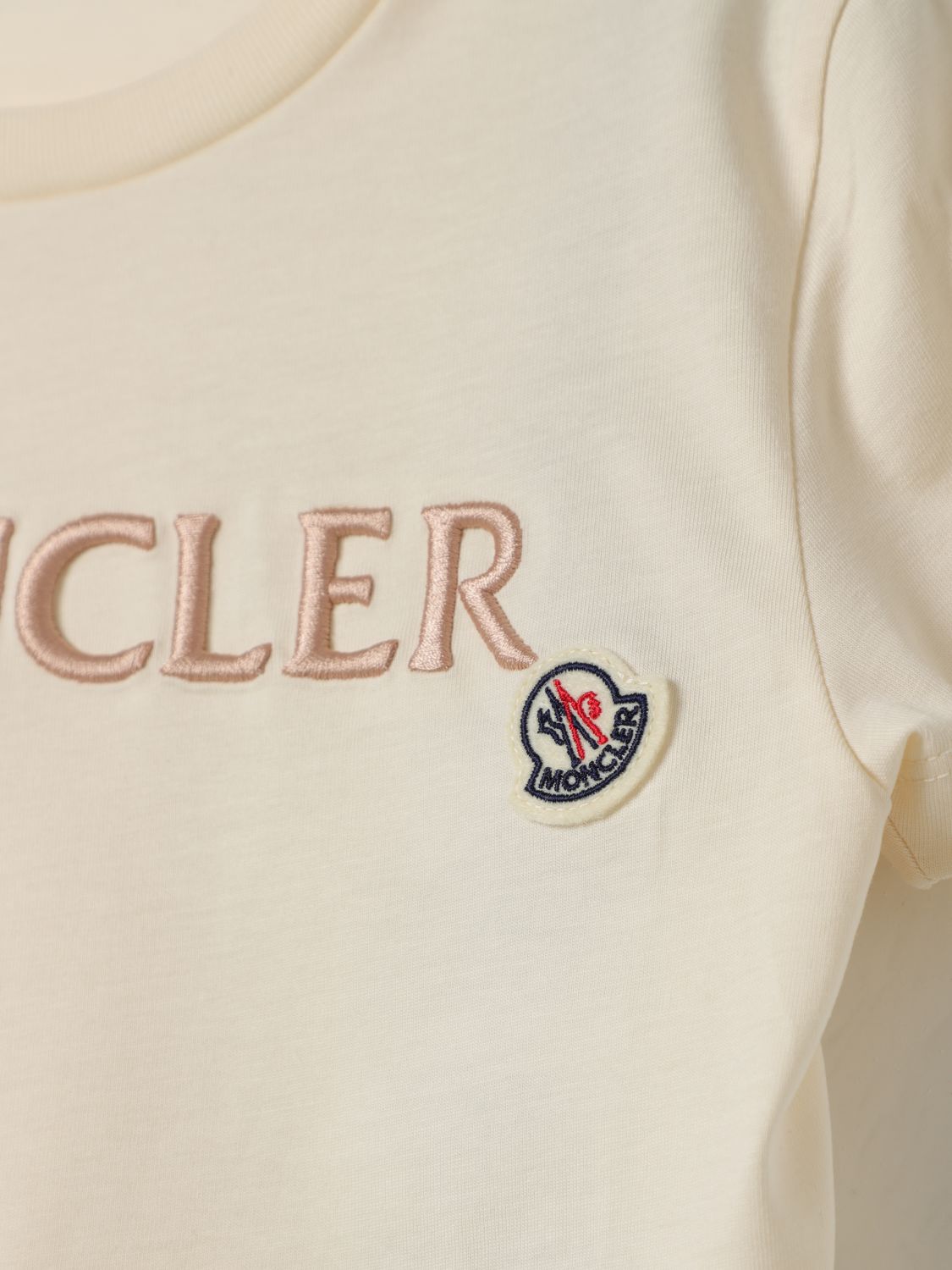 MONCLER CAMISETAS: Camisetas niños Moncler, Nata - Img 3