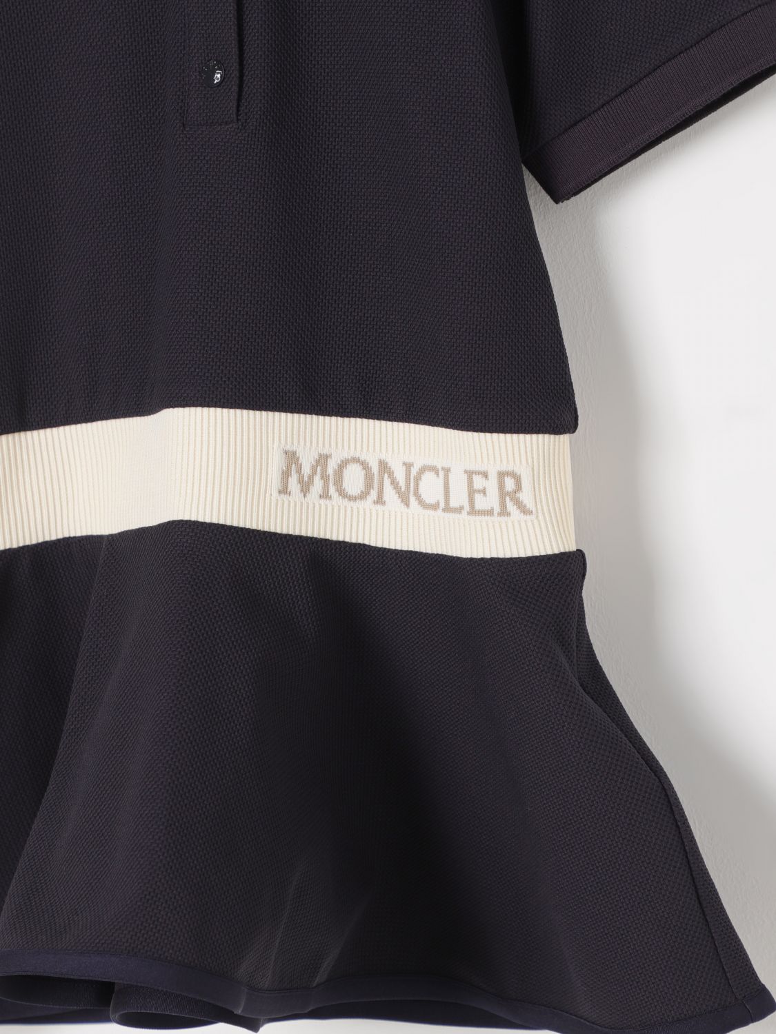 MONCLER 连衣裙: 连衣裙 儿童 Moncler, 海军蓝 - Img 3