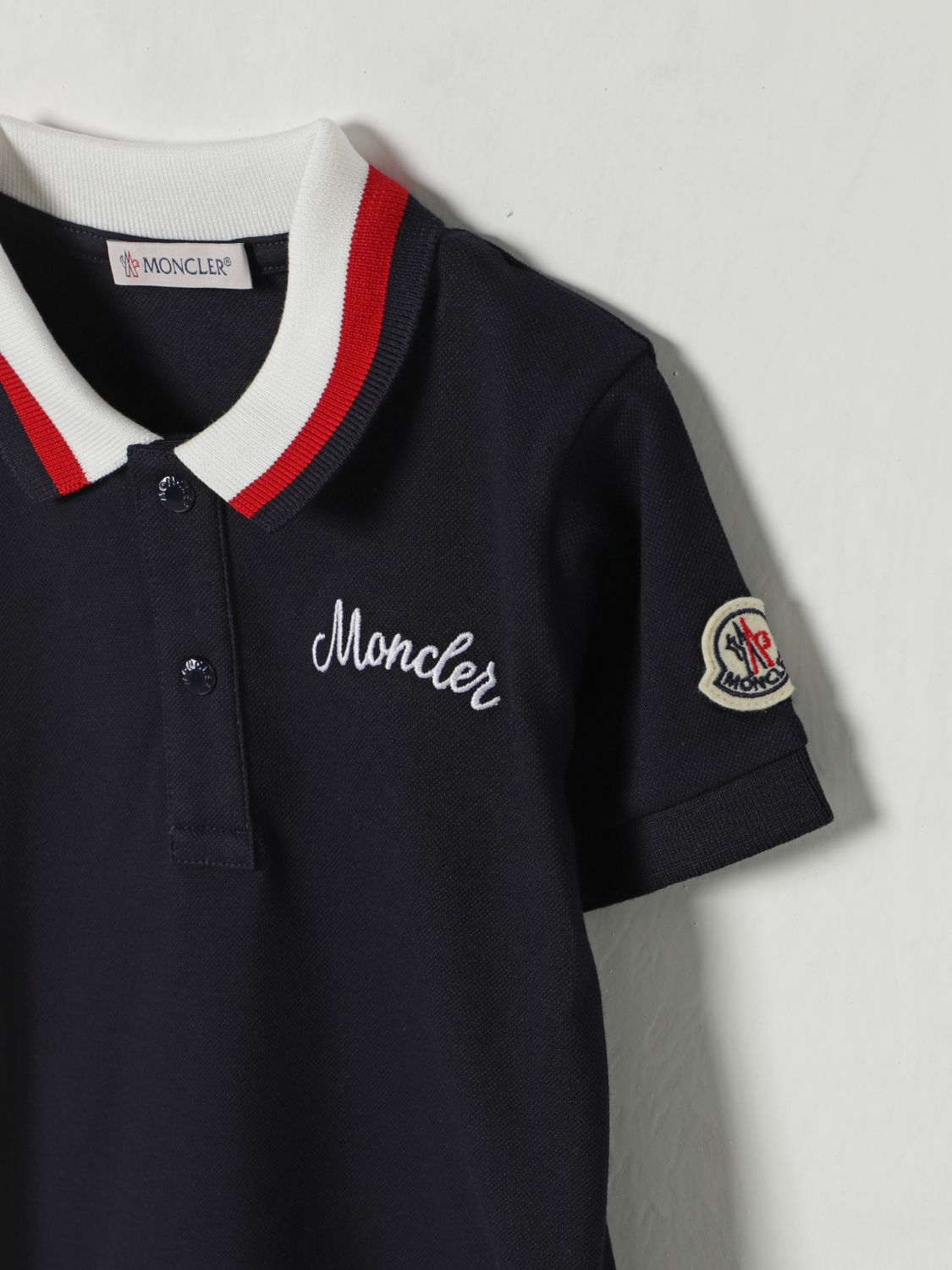 MONCLER T-SHIRT: T-shirt kids Moncler, Navy - Img 3