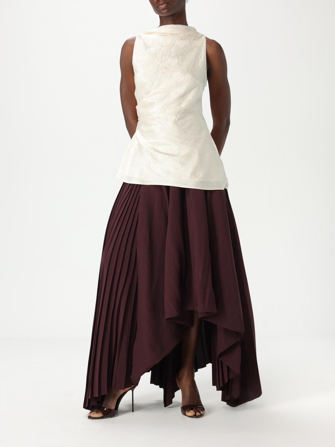 MCQUEEN SKIRT: Skirt woman McQueen, Burgundy - Img 2