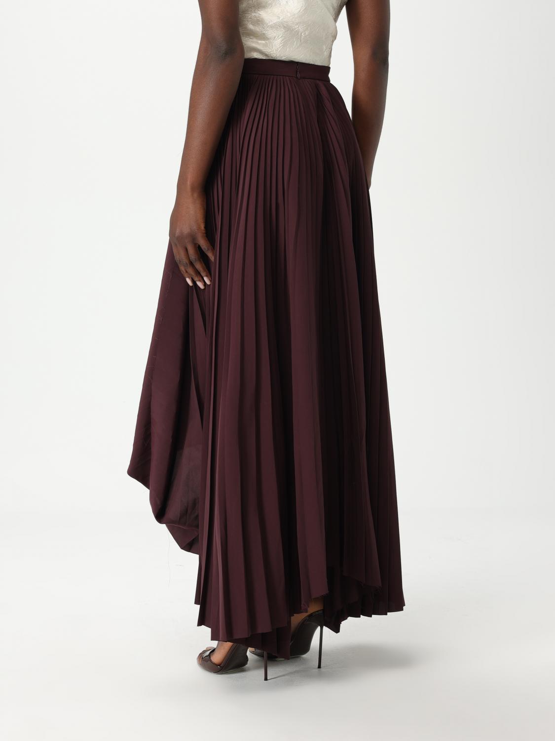MCQUEEN SKIRT: Skirt woman McQueen, Burgundy - Img 3