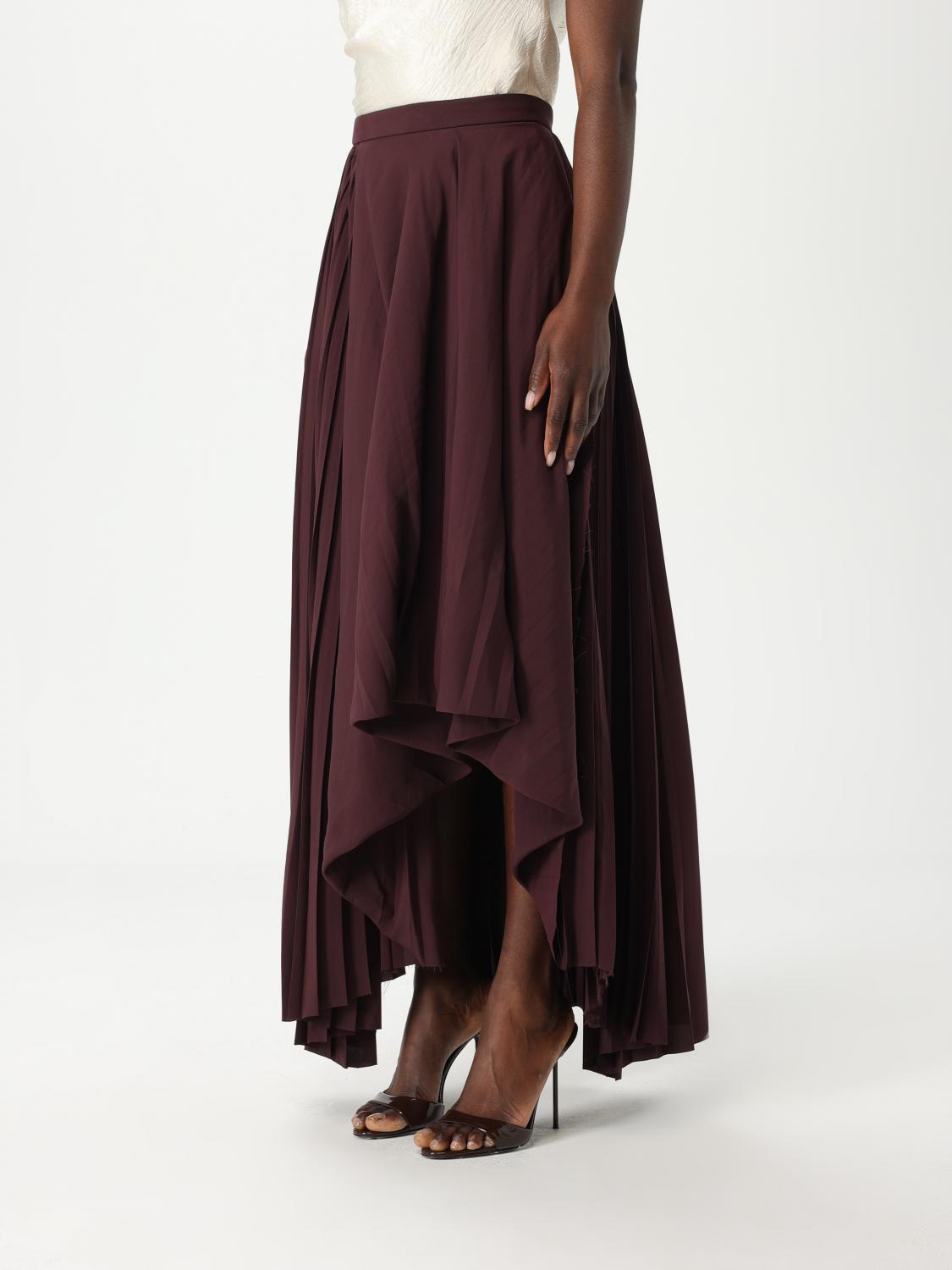 MCQUEEN SKIRT: Skirt woman McQueen, Burgundy - Img 4