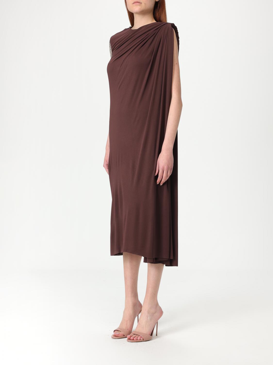 MCQUEEN ABITO: Abito McQueen in viscosa , Bordeaux - Img 3
