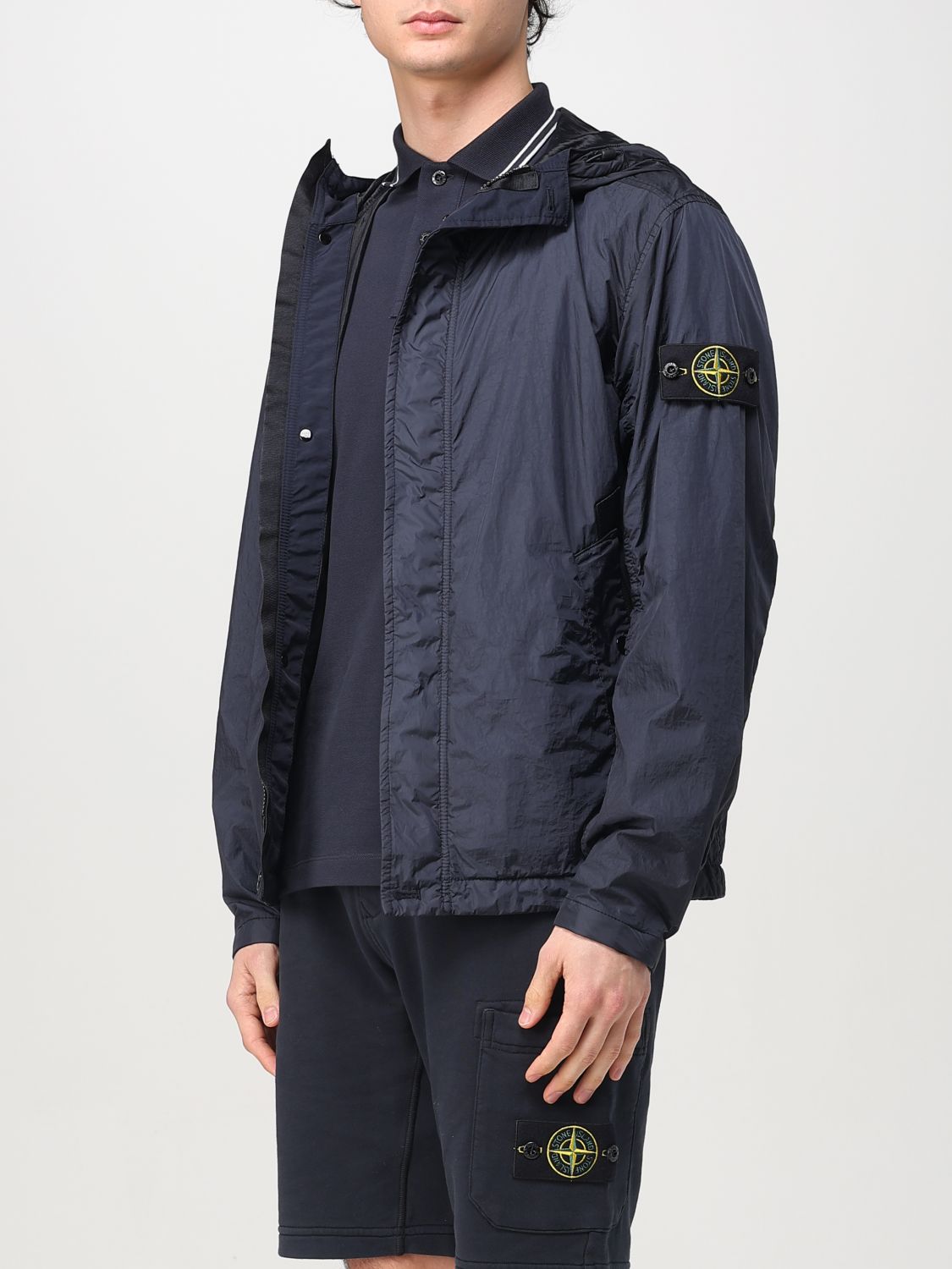 STONE ISLAND CHAQUETA: Chaqueta hombre Stone Island, Azul Oscuro - Img 4