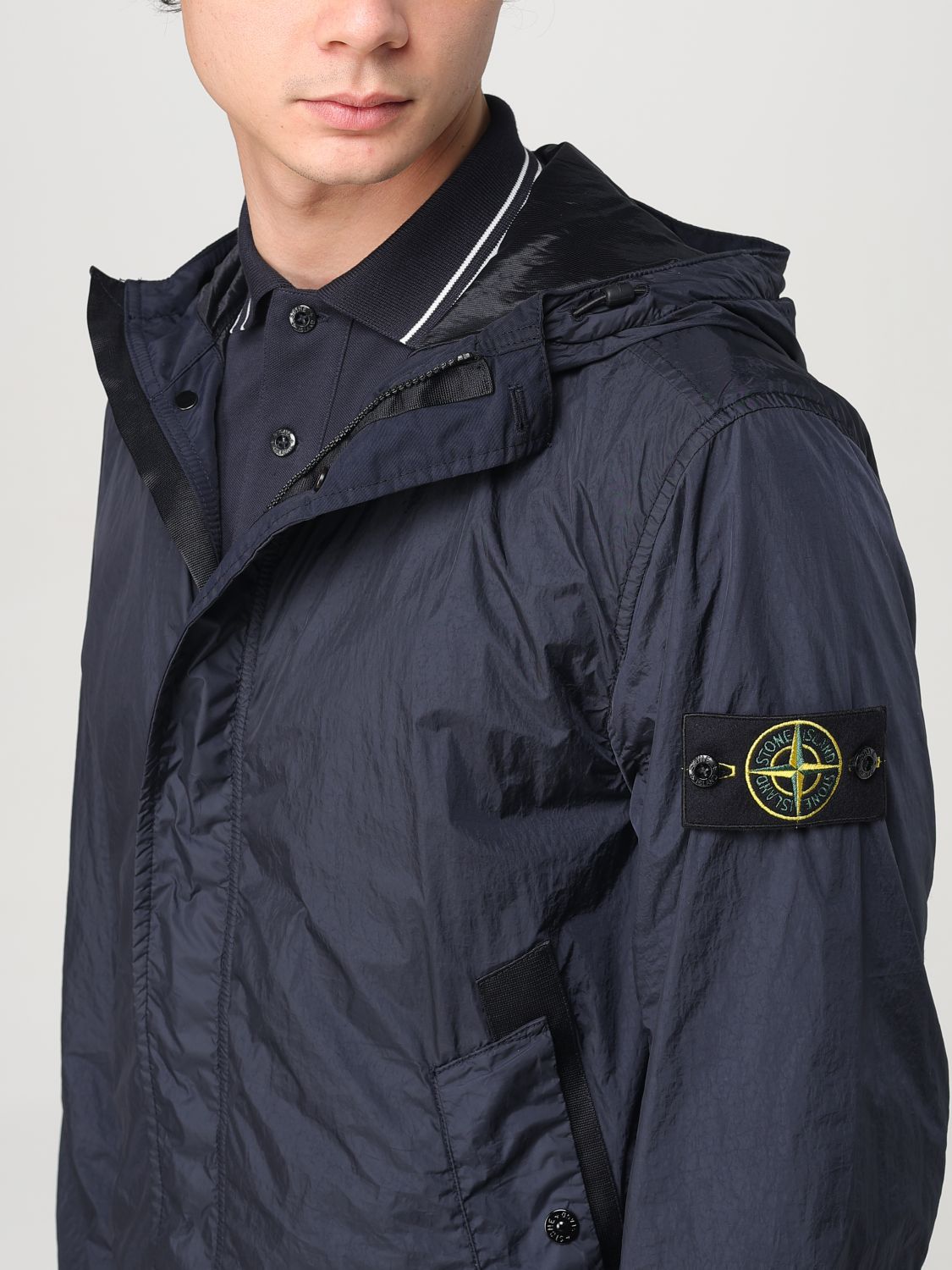 STONE ISLAND CHAQUETA: Chaqueta hombre Stone Island, Azul Oscuro - Img 5