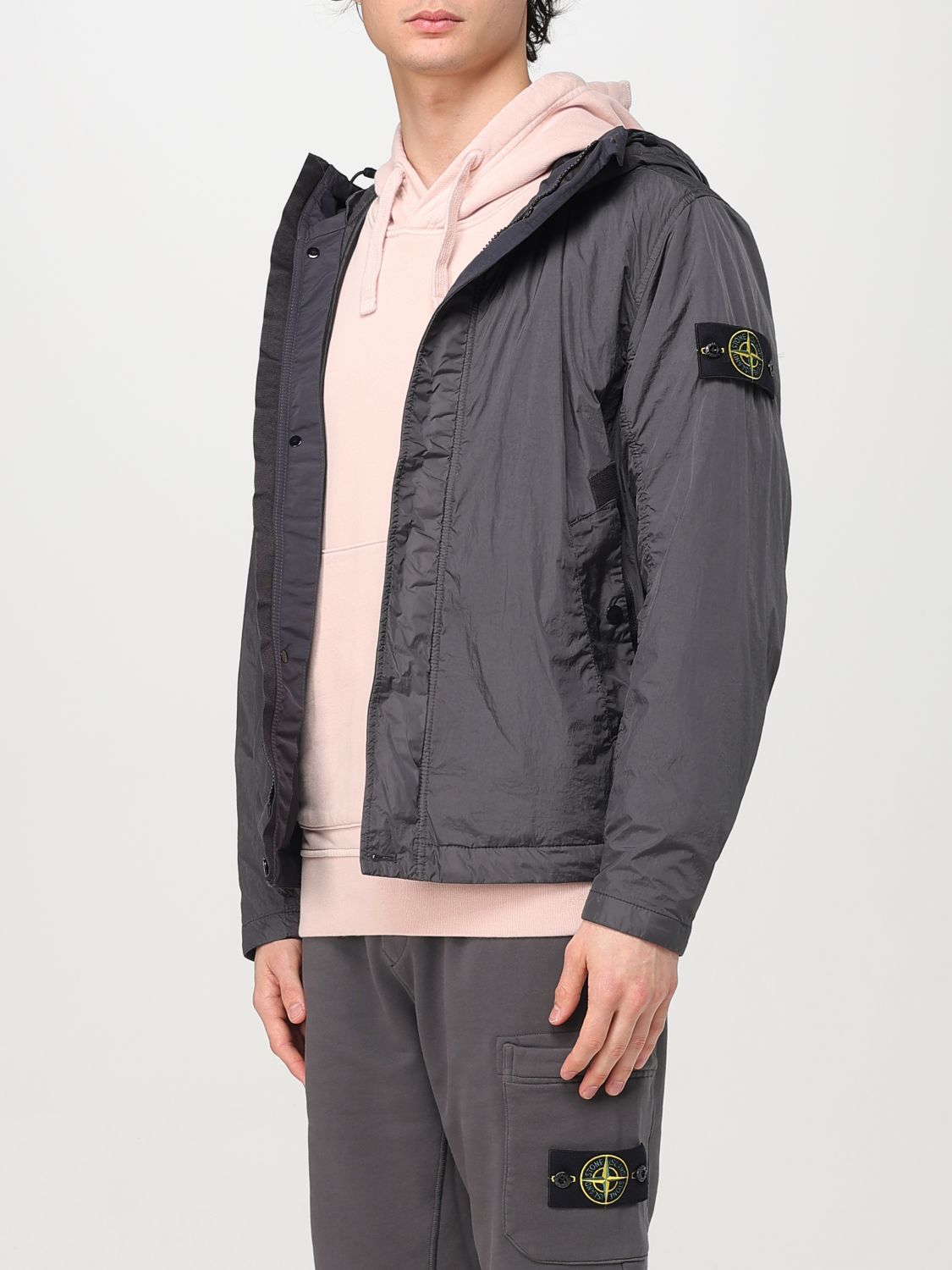 STONE ISLAND CHAQUETA: Chaqueta hombre Stone Island, Gris - Img 4