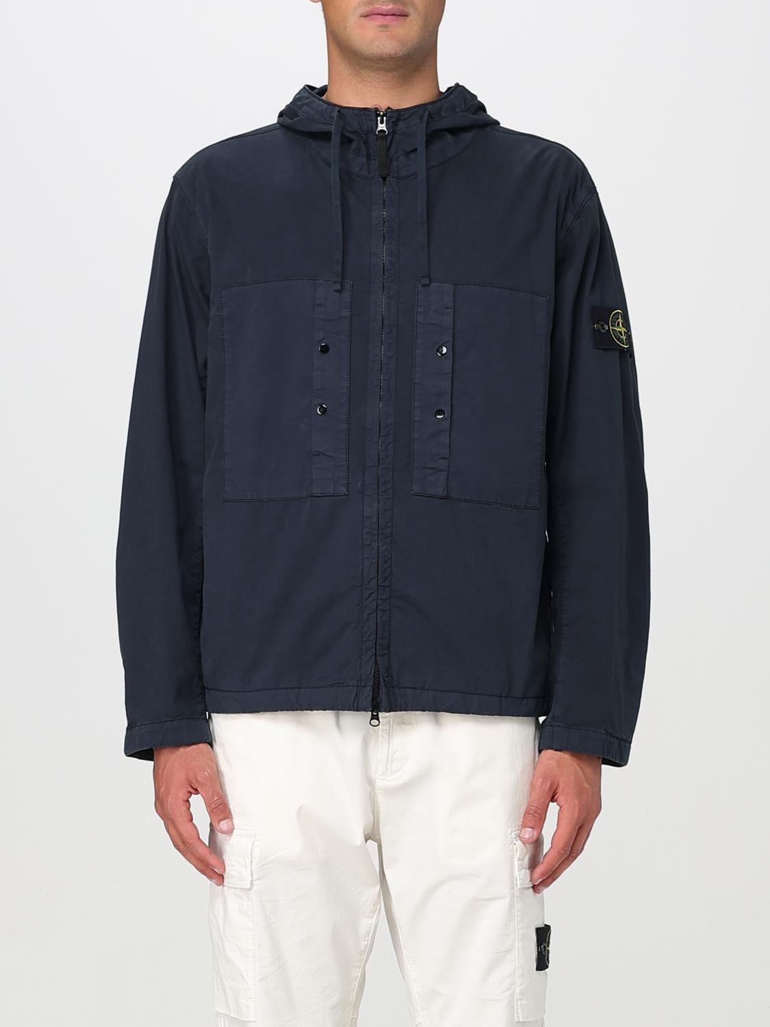 STONE ISLAND 재킷: 재킷 남성 Stone Island, 블루 - Img 1