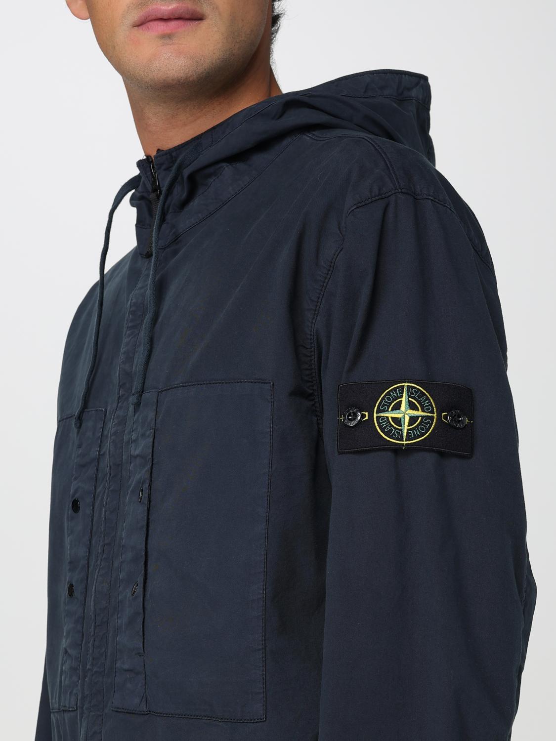 STONE ISLAND 재킷: 재킷 남성 Stone Island, 블루 - Img 5