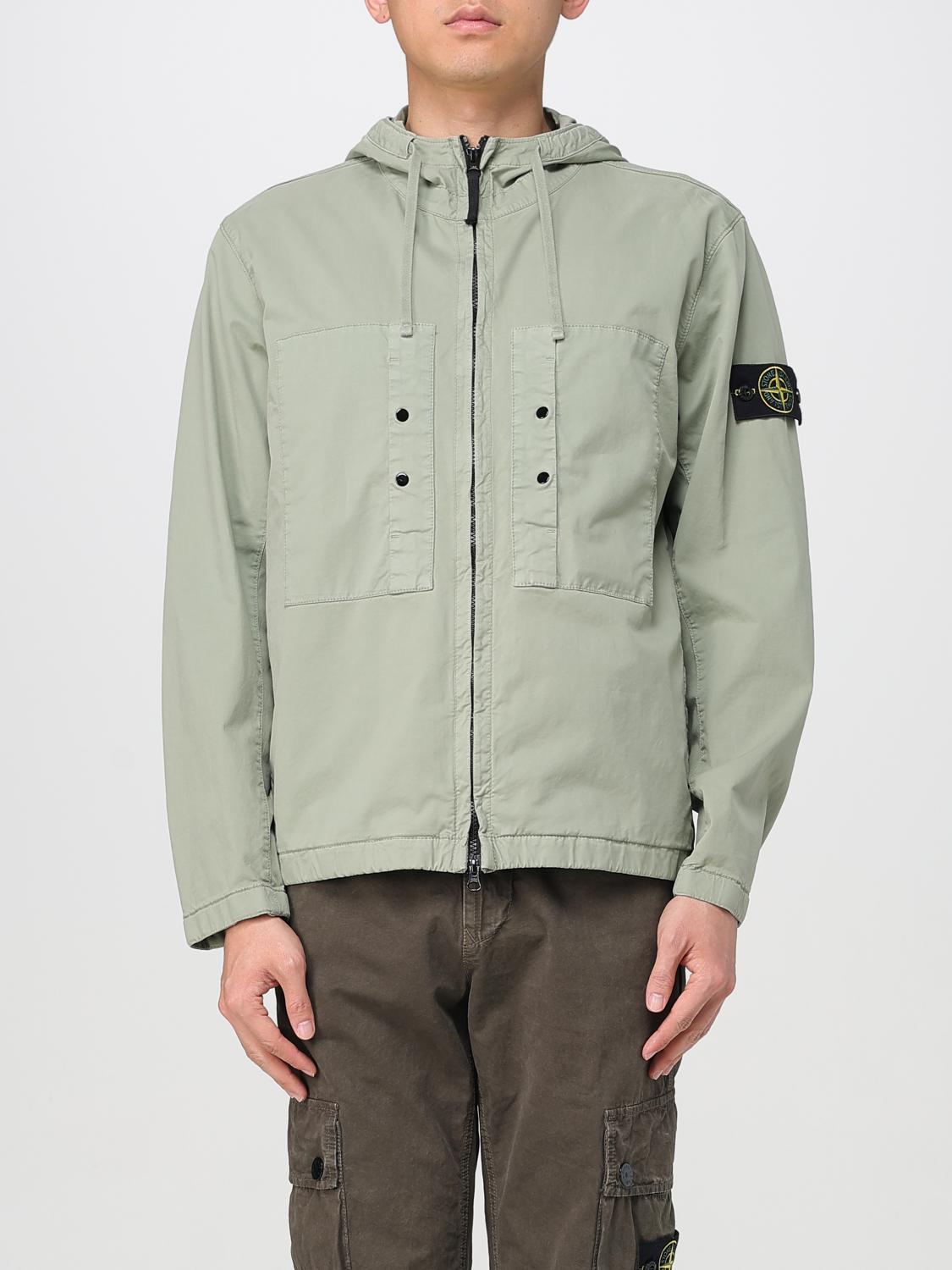 STONE ISLAND 재킷: 재킷 남성 Stone Island, 그린 - Img 1