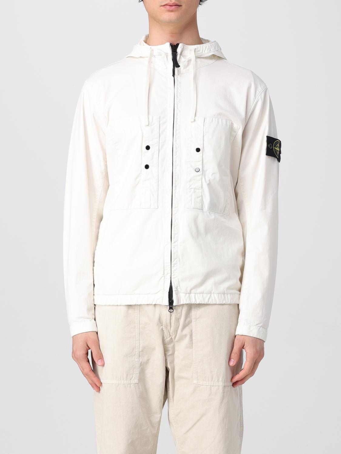 STONE ISLAND КУРТКА: Куртка Мужское Stone Island, Слоновая Кость - Img 1
