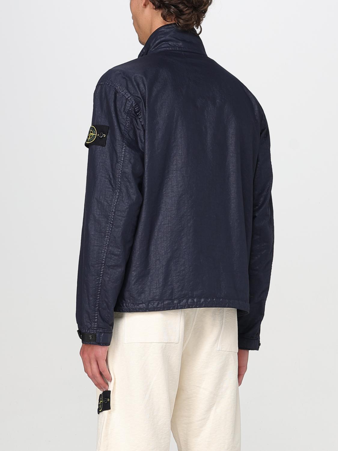 STONE ISLAND 재킷: 재킷 남성 Stone Island, 블루 - Img 3