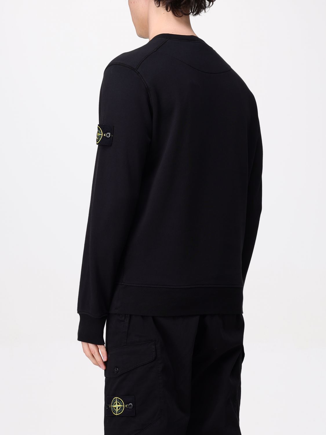 STONE ISLAND スウェットシャツ: スウェットシャツ メンズ Stone Island, ブラック - Img 3