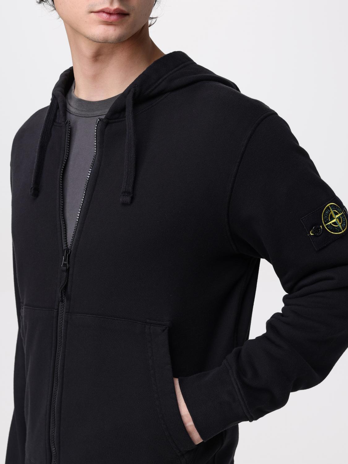 STONE ISLAND SUDADERA: Sudadera hombre Stone Island, Negro - Img 5