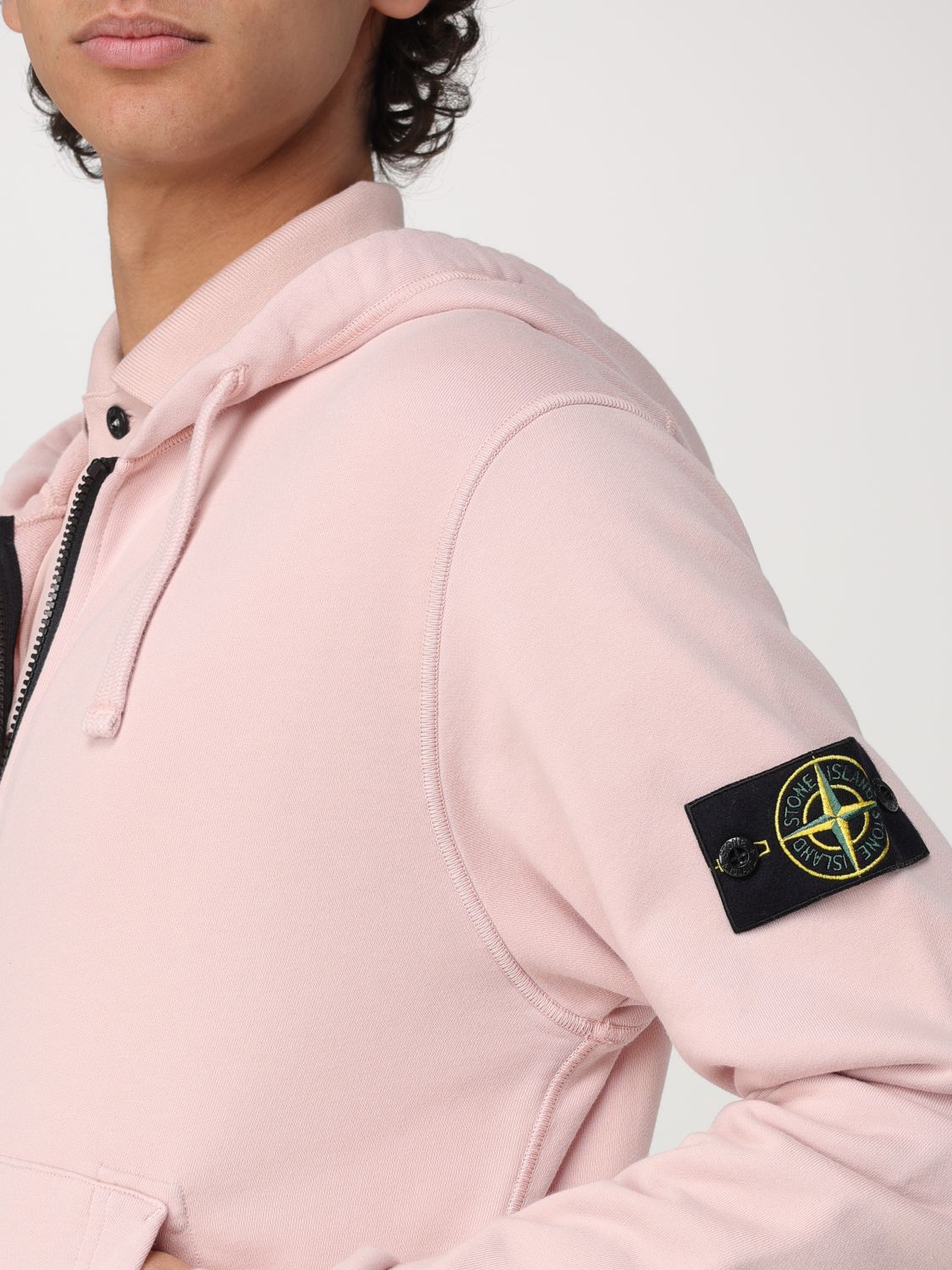 STONE ISLAND SUDADERA: Sudadera hombre Stone Island, Rosa - Img 5