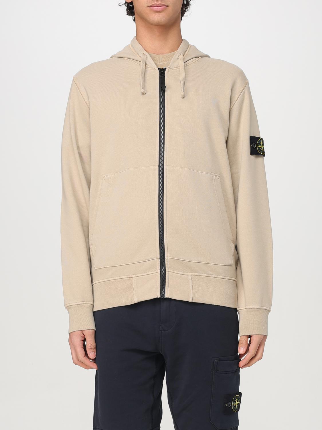 STONE ISLAND SUDADERA: Sudadera hombre Stone Island, Beige - Img 1