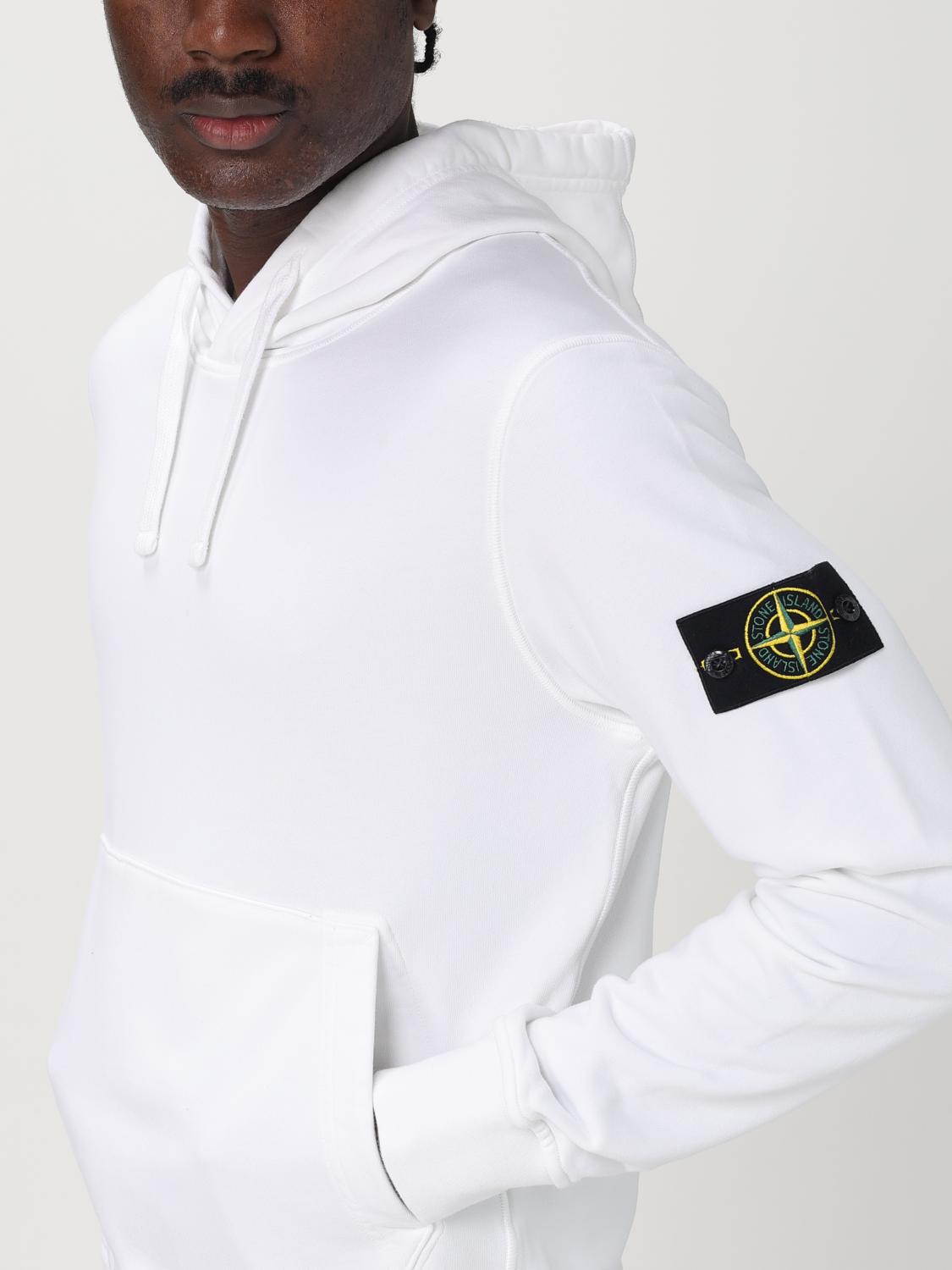 STONE ISLAND SUDADERA: Sudadera hombre Stone Island, Blanco - Img 5