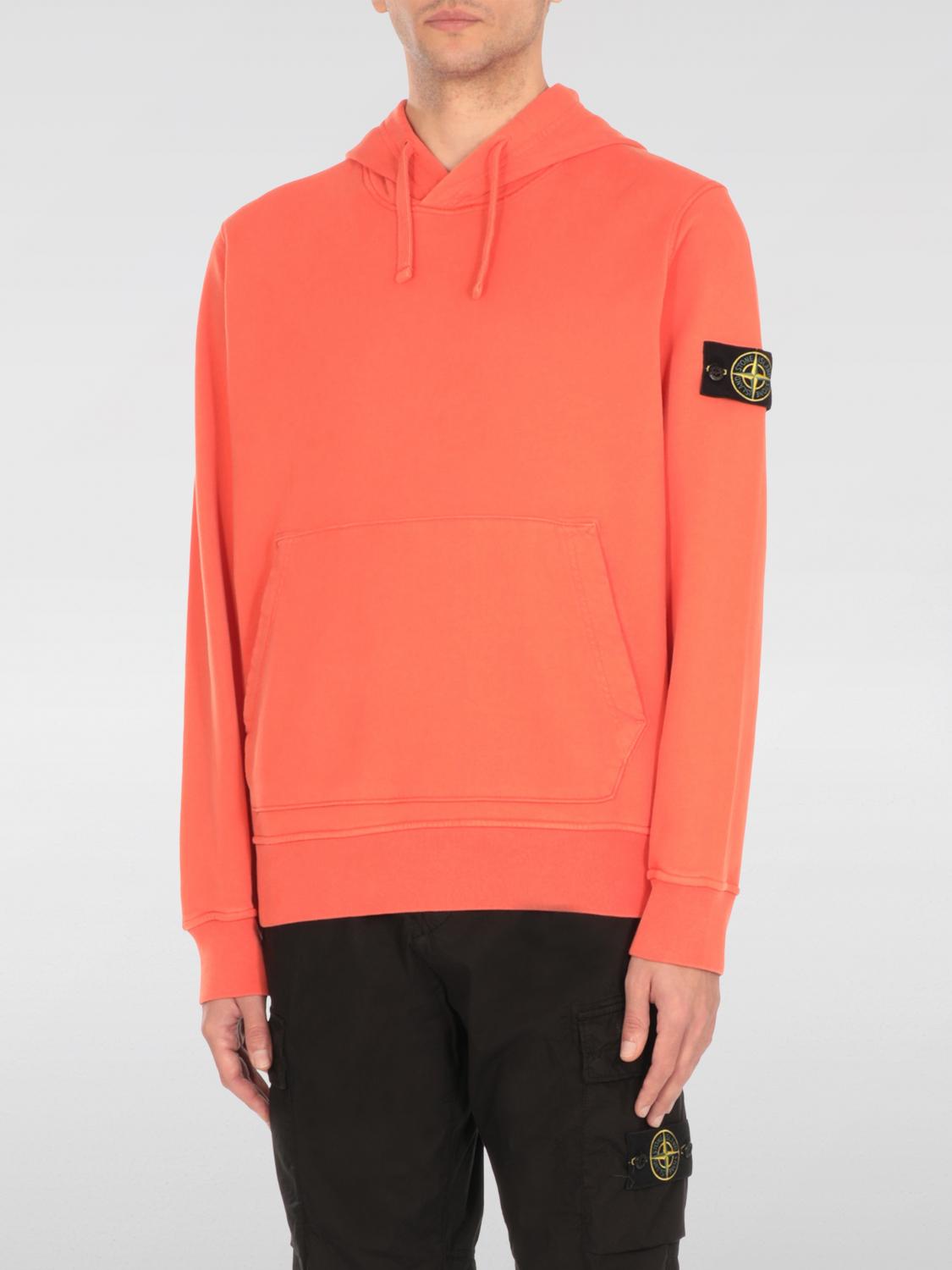 STONE ISLAND SUDADERA: Sudadera hombre Stone Island, Naranja - Img 1