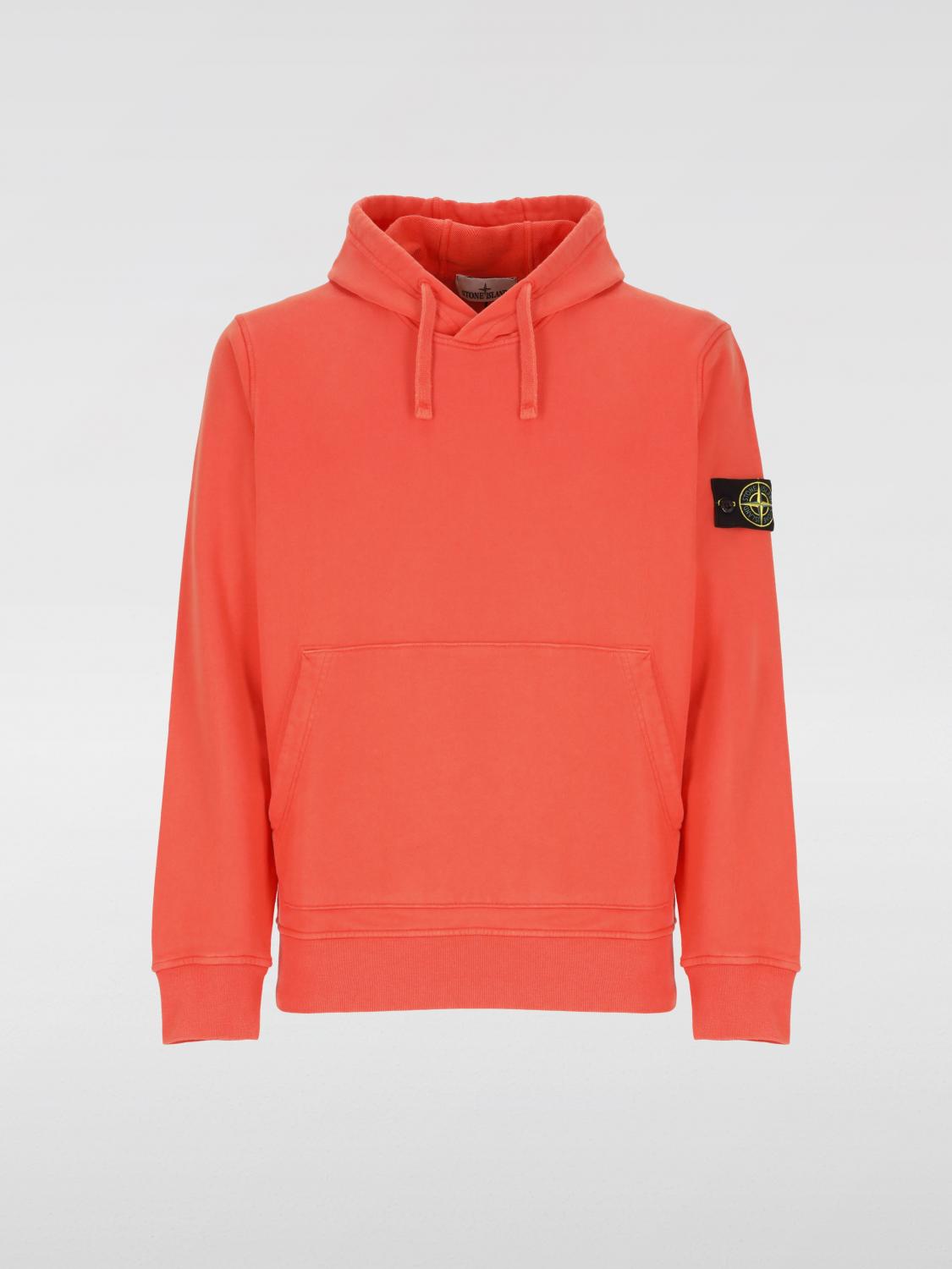 STONE ISLAND SUDADERA: Sudadera hombre Stone Island, Naranja - Img 4