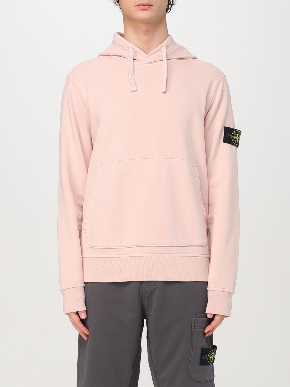 STONE ISLAND スウェットシャツ: スウェットシャツ メンズ Stone Island, ピンク - Img 1