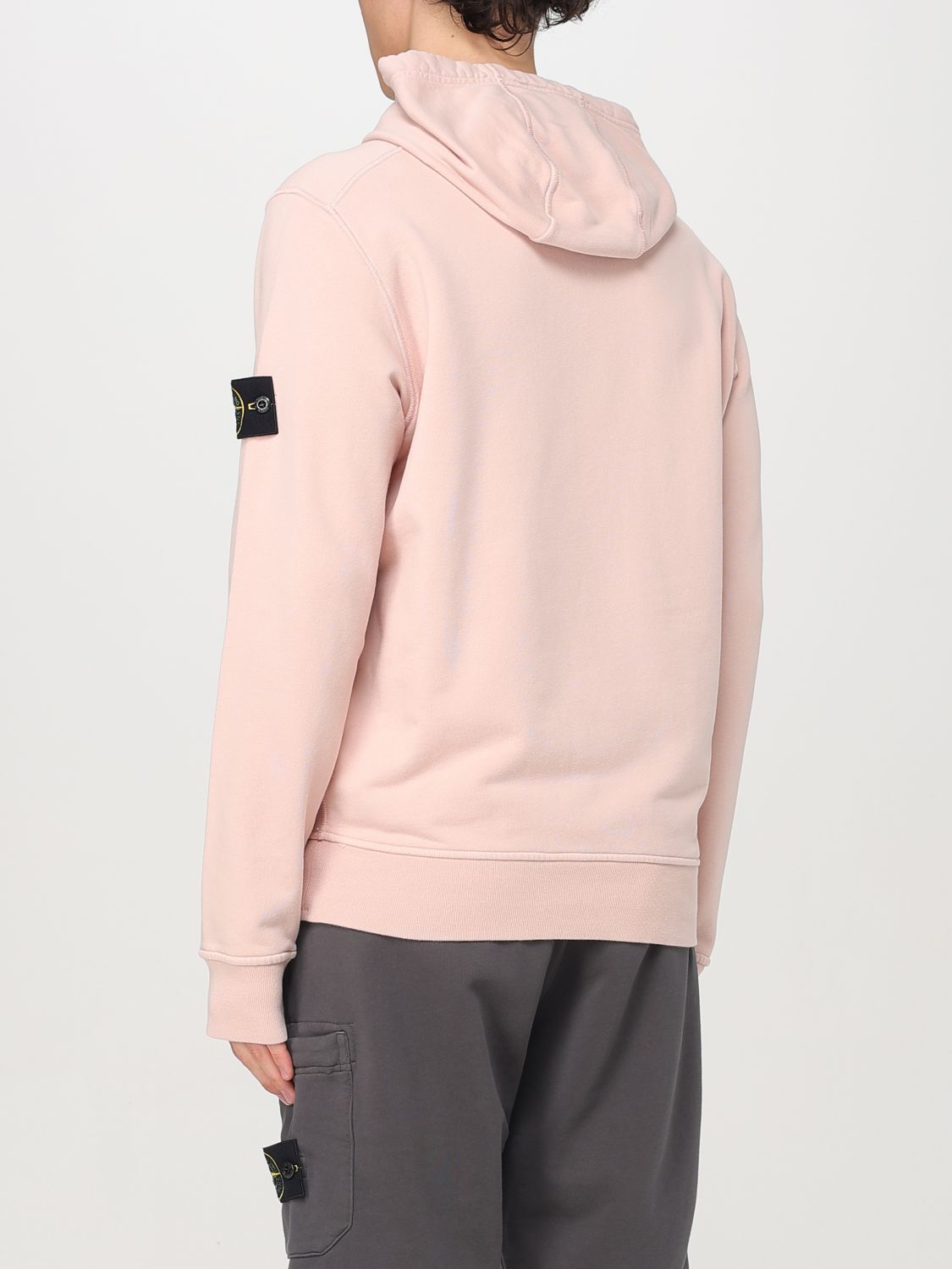 STONE ISLAND SUDADERA: Sudadera hombre Stone Island, Rosa - Img 3