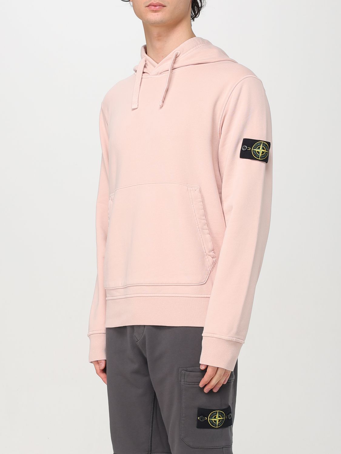 STONE ISLAND スウェットシャツ: スウェットシャツ メンズ Stone Island, ピンク - Img 4